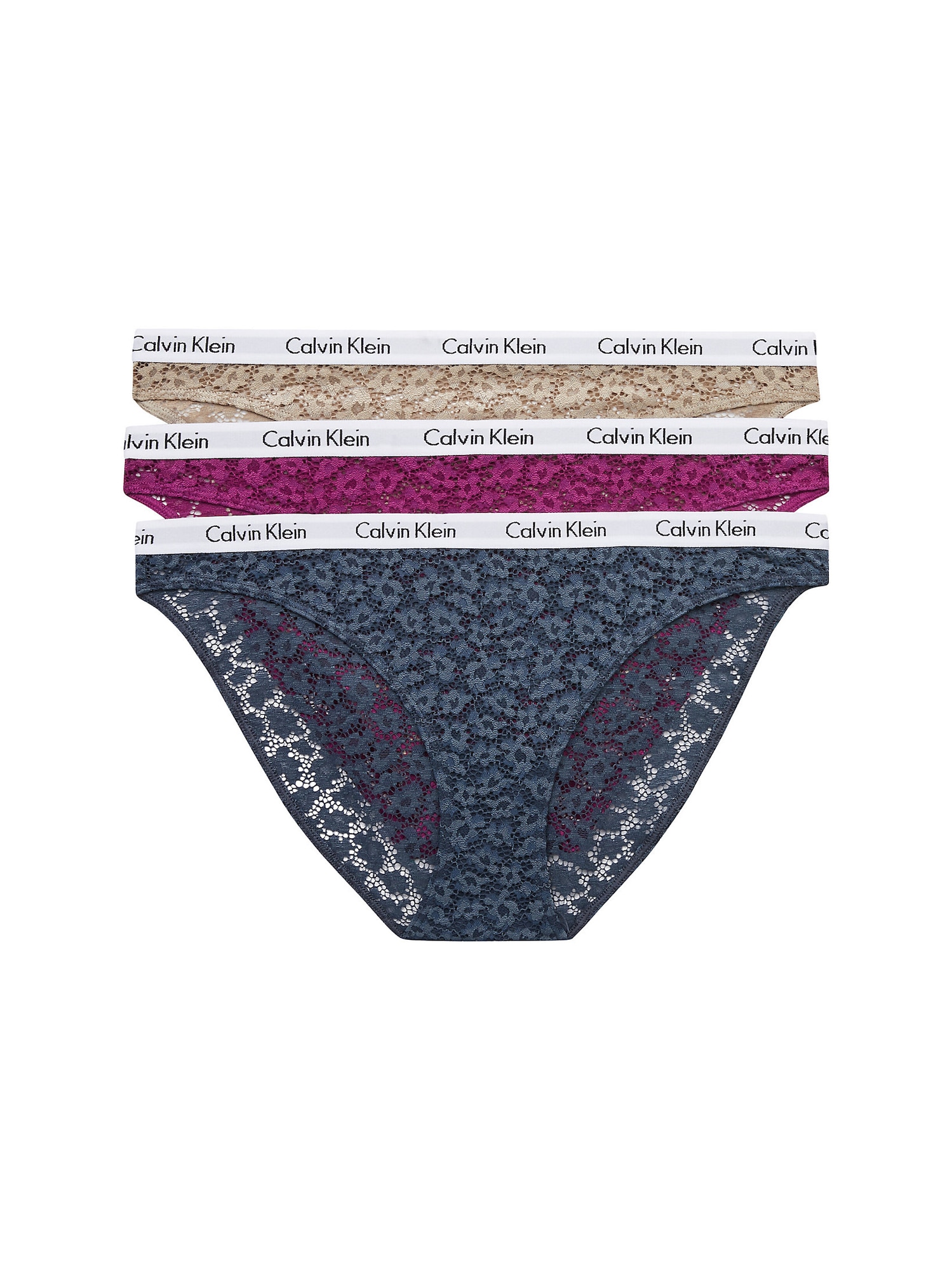Calvin Klein Underwear Spodnje hlačke  bež / golobje modra / roza / bela