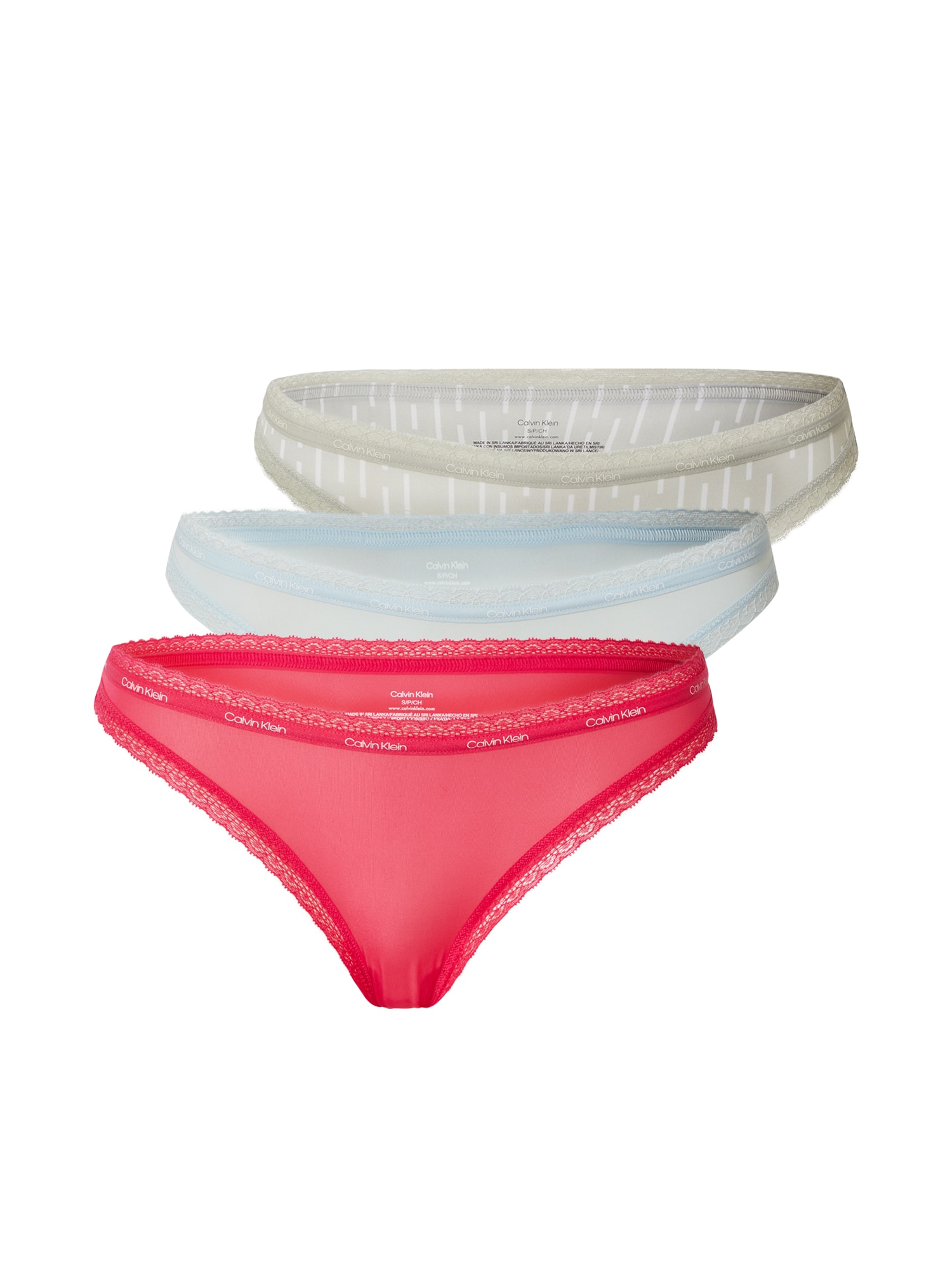 Calvin Klein Underwear Spodnje hlačke  svetlo modra / pastelno zelena / roza