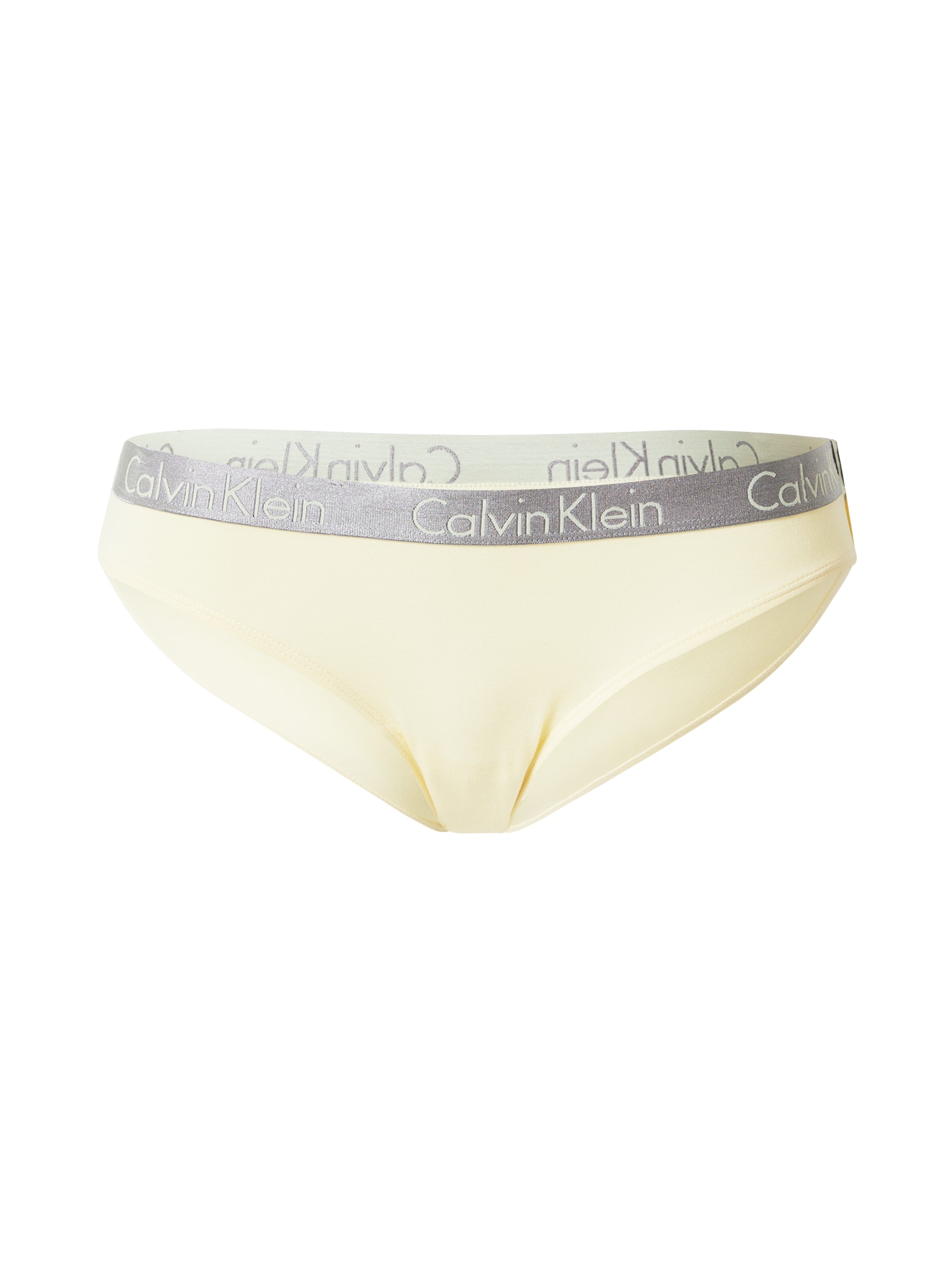 Calvin Klein Underwear Spodnje hlačke  svetlo rumena / srebrno-siva