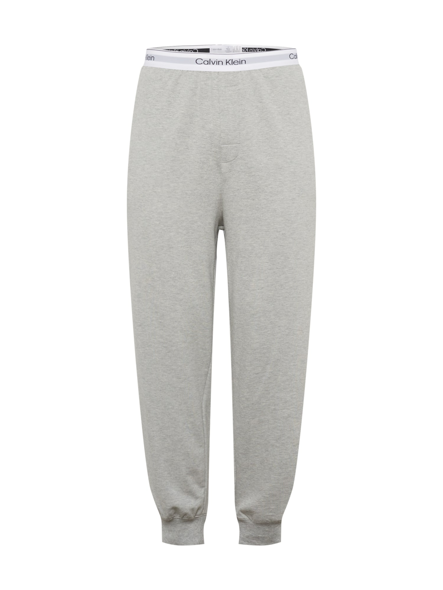 Calvin Klein Underwear Spodnji del pižame  pegasto siva / črna / bela