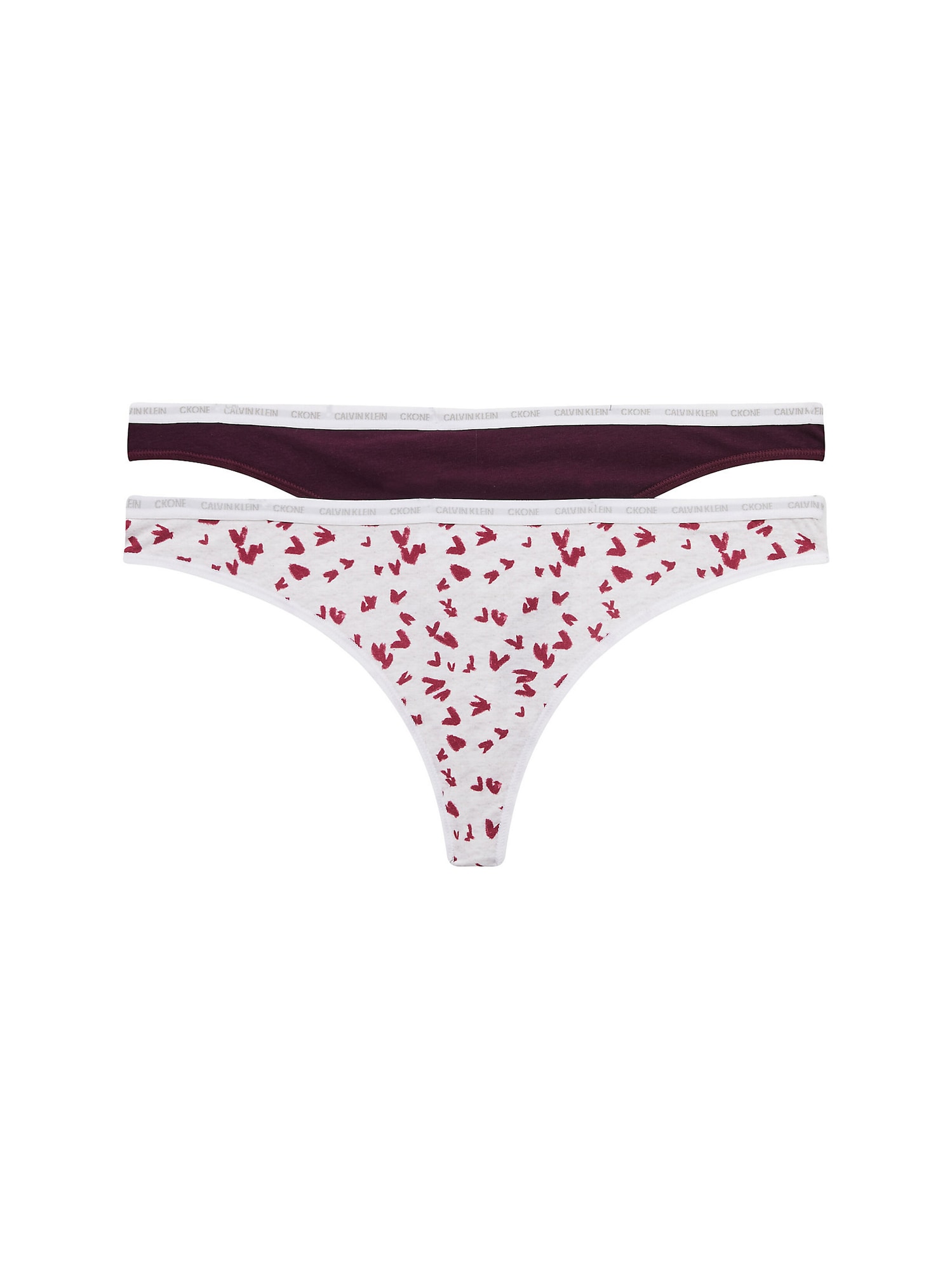 Calvin Klein Underwear Tangice  robida / rdeče vijolična / bela / volneno bela