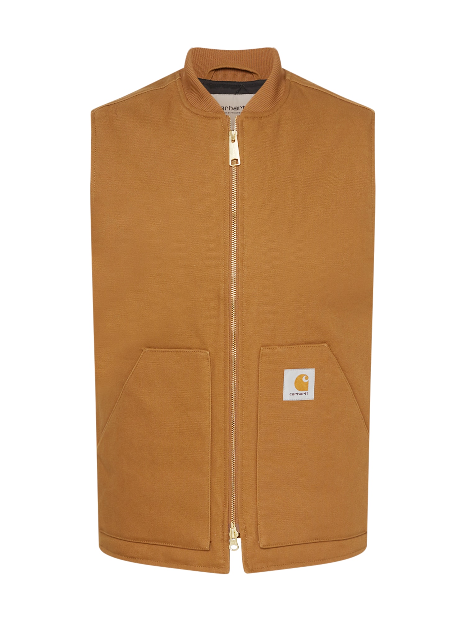 Carhartt WIP Brezrokavnik  chamois / bela