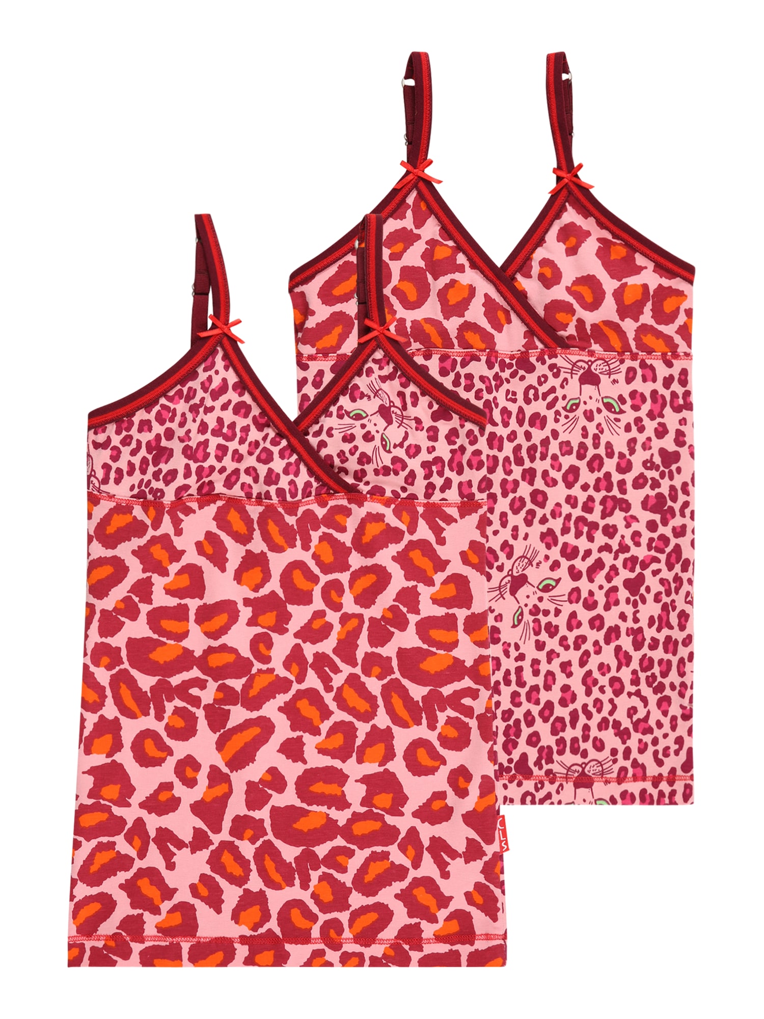 Claesen's Spodnja majica  ciklama / oranžna / roza / krvavo rdeča