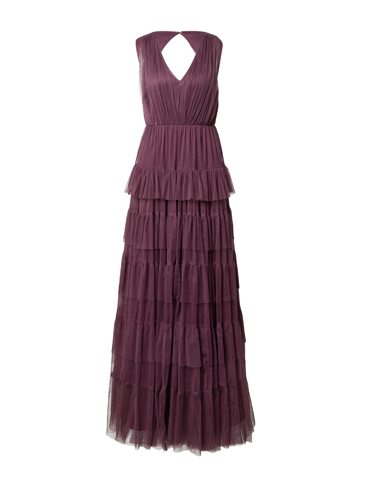 Coast Večerna obleka 'Tulle Tiered Maxi Dress'  jagoda