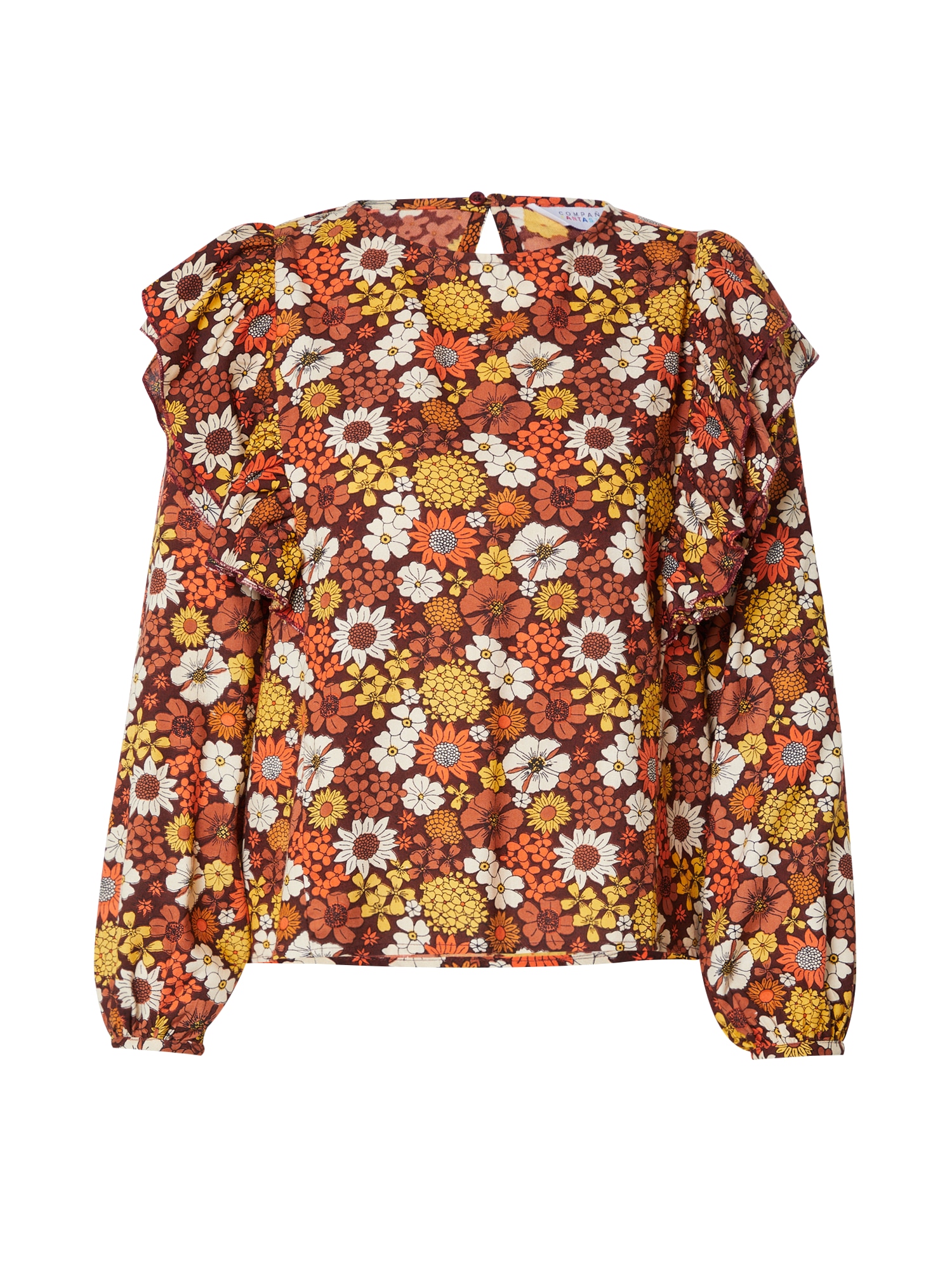 Compania Fantastica Bluza  rjava / rumena / oranžna / bela