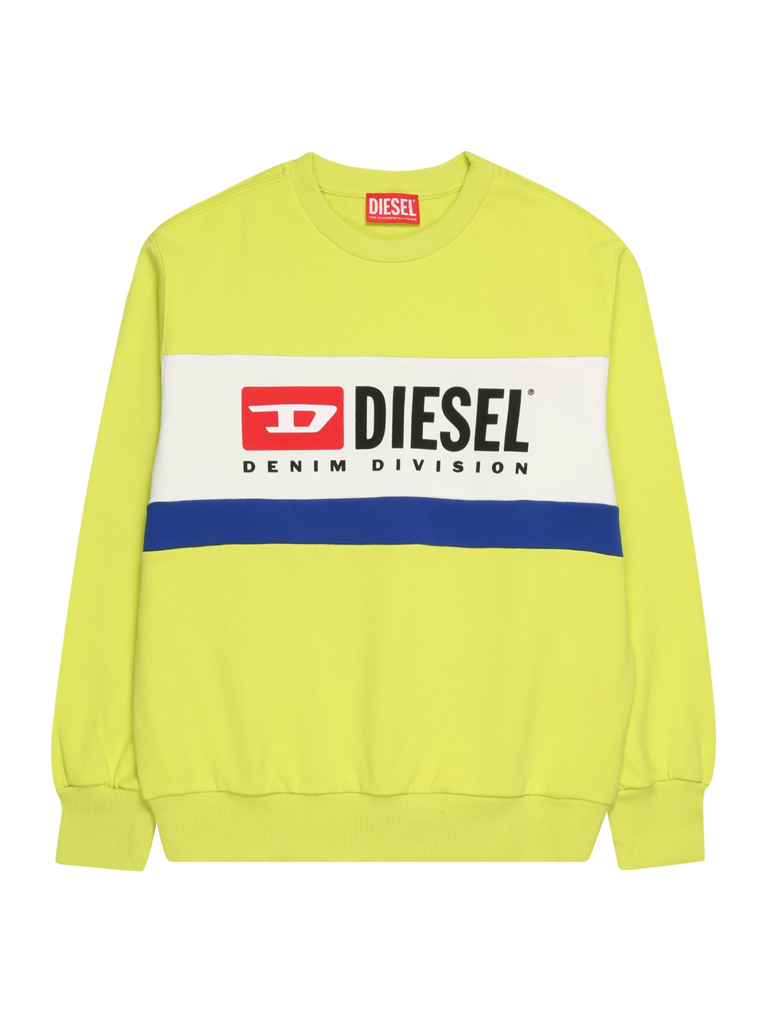 DIESEL Majica 'LSTREAPYDIV'  indigo / limeta / rdeča / bela