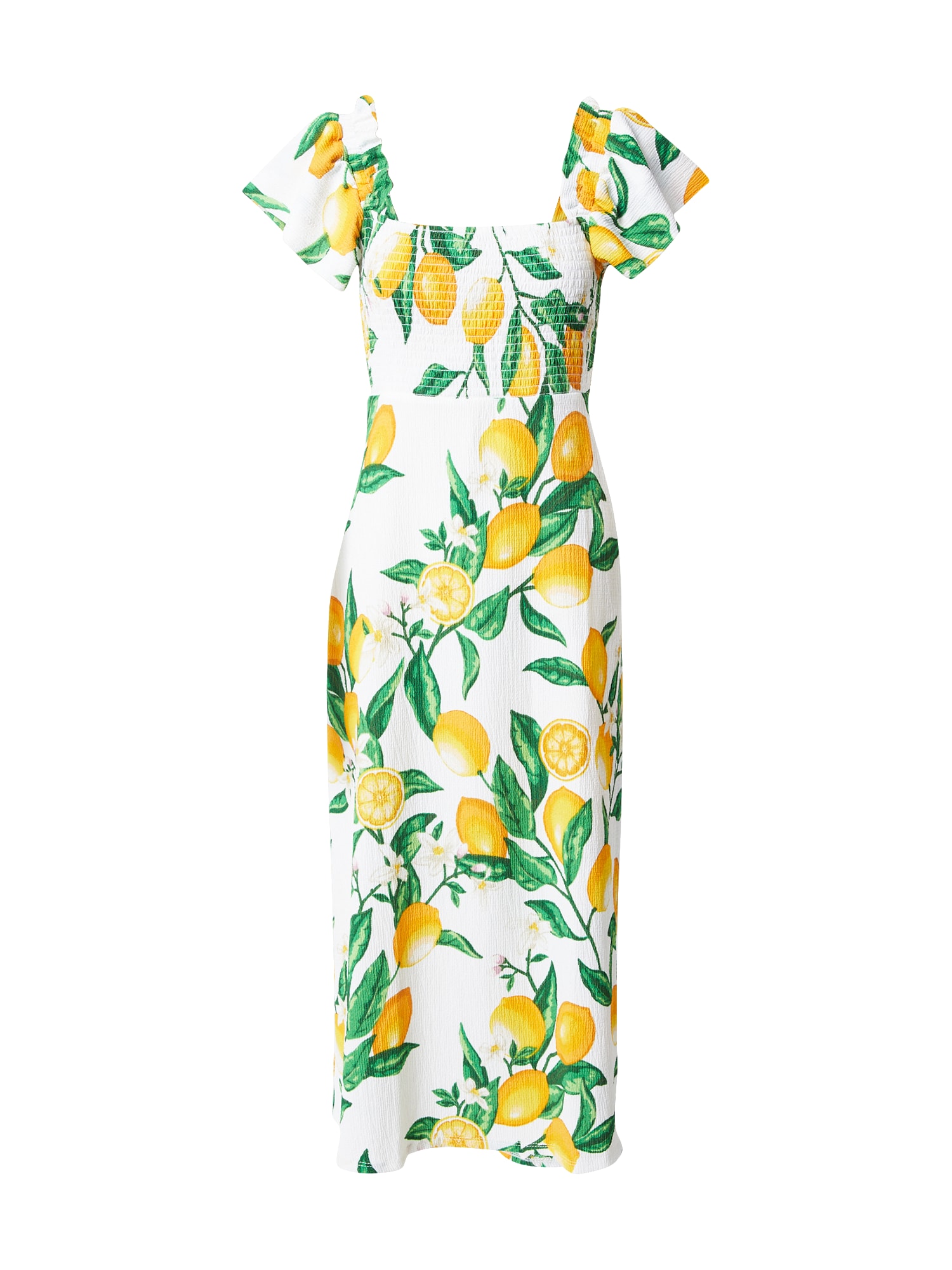 Dorothy Perkins Obleka  slonovina / rumena / zelena