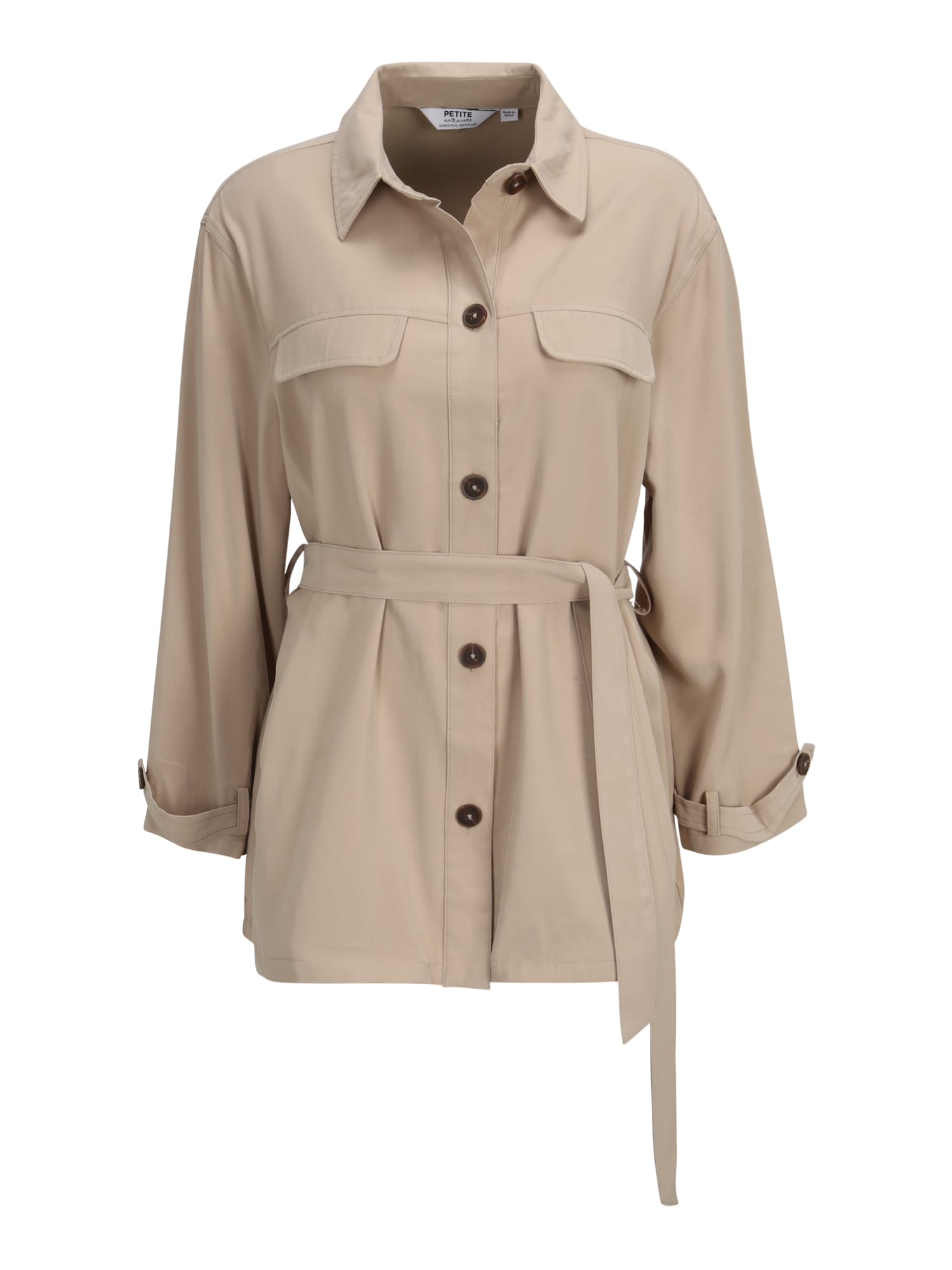 Dorothy Perkins Petite Prehodna jakna  siva