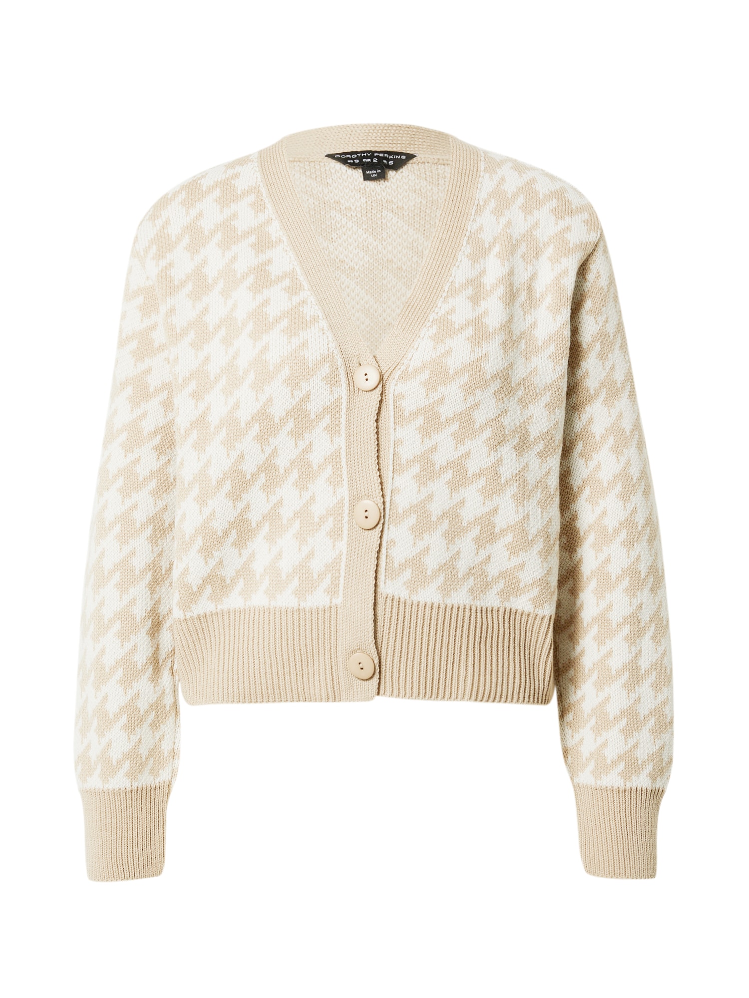 Dorothy Perkins Pletena jopa  bež / bela