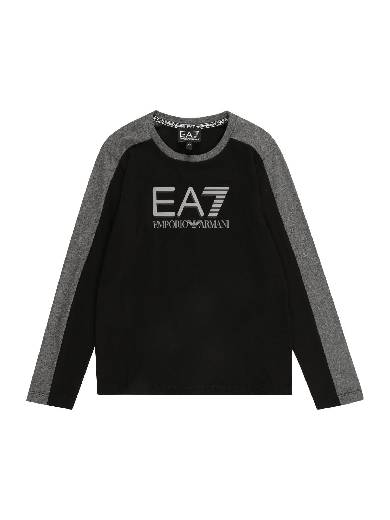 EA7 Emporio Armani Majica  siva / temno siva / črna