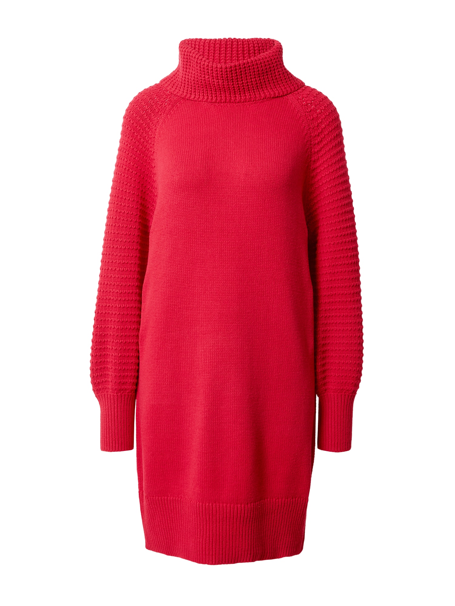EDC BY ESPRIT Pletena obleka  temno rdeča