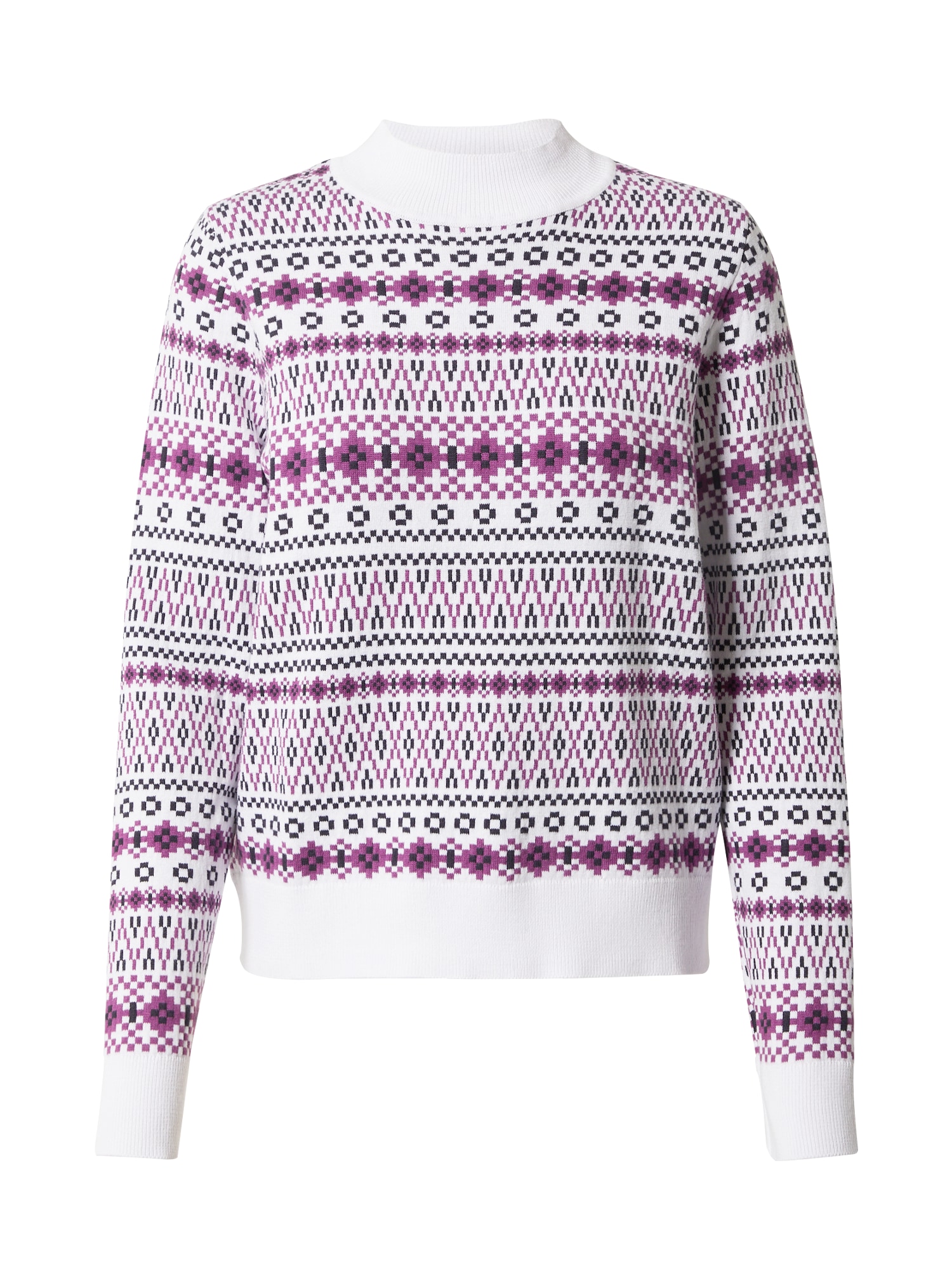 EDC BY ESPRIT Pulover  lila / črna / bela