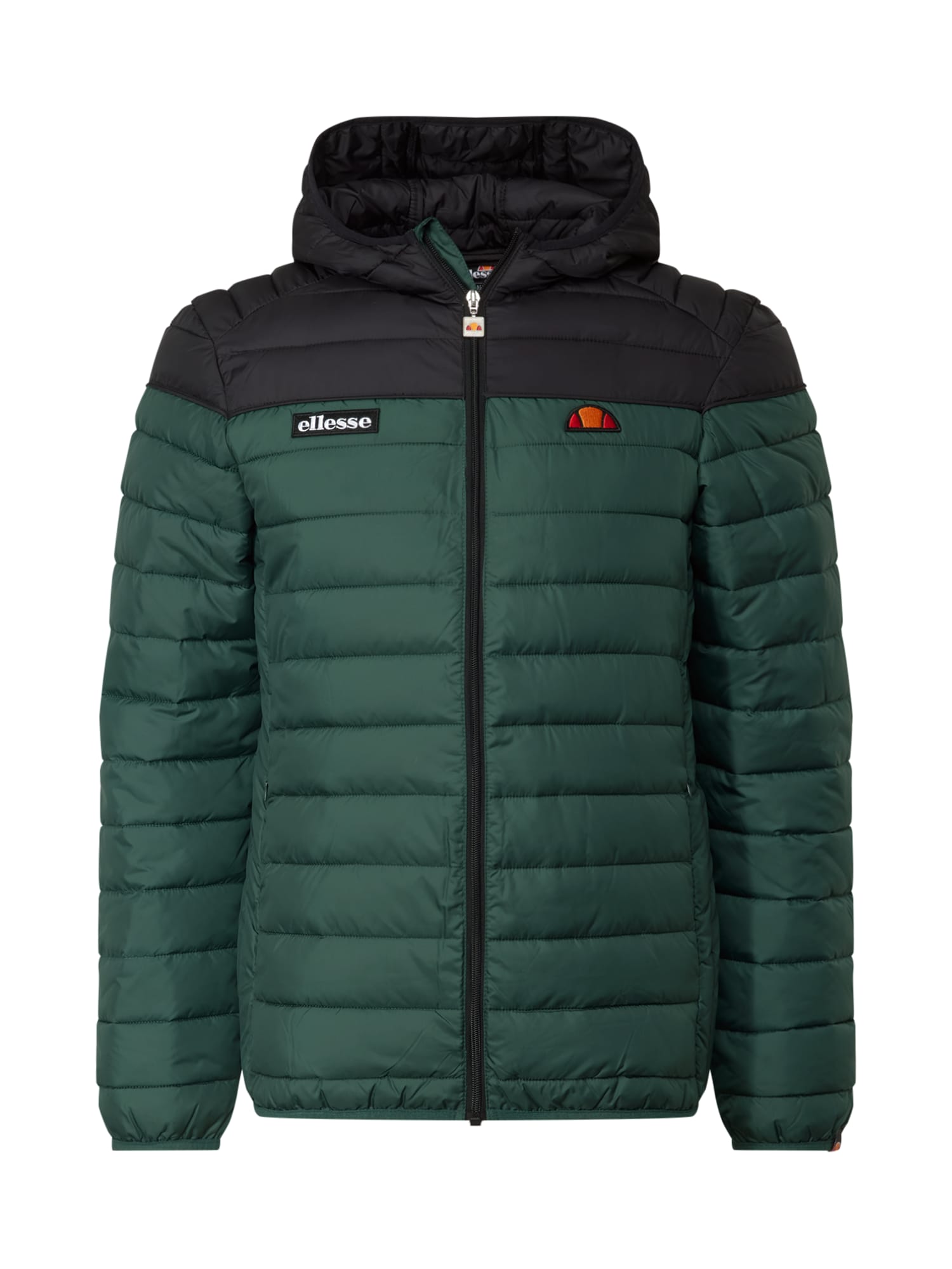 ELLESSE Prehodna jakna 'Lombardy'  smaragd / mandarina / črna / bela
