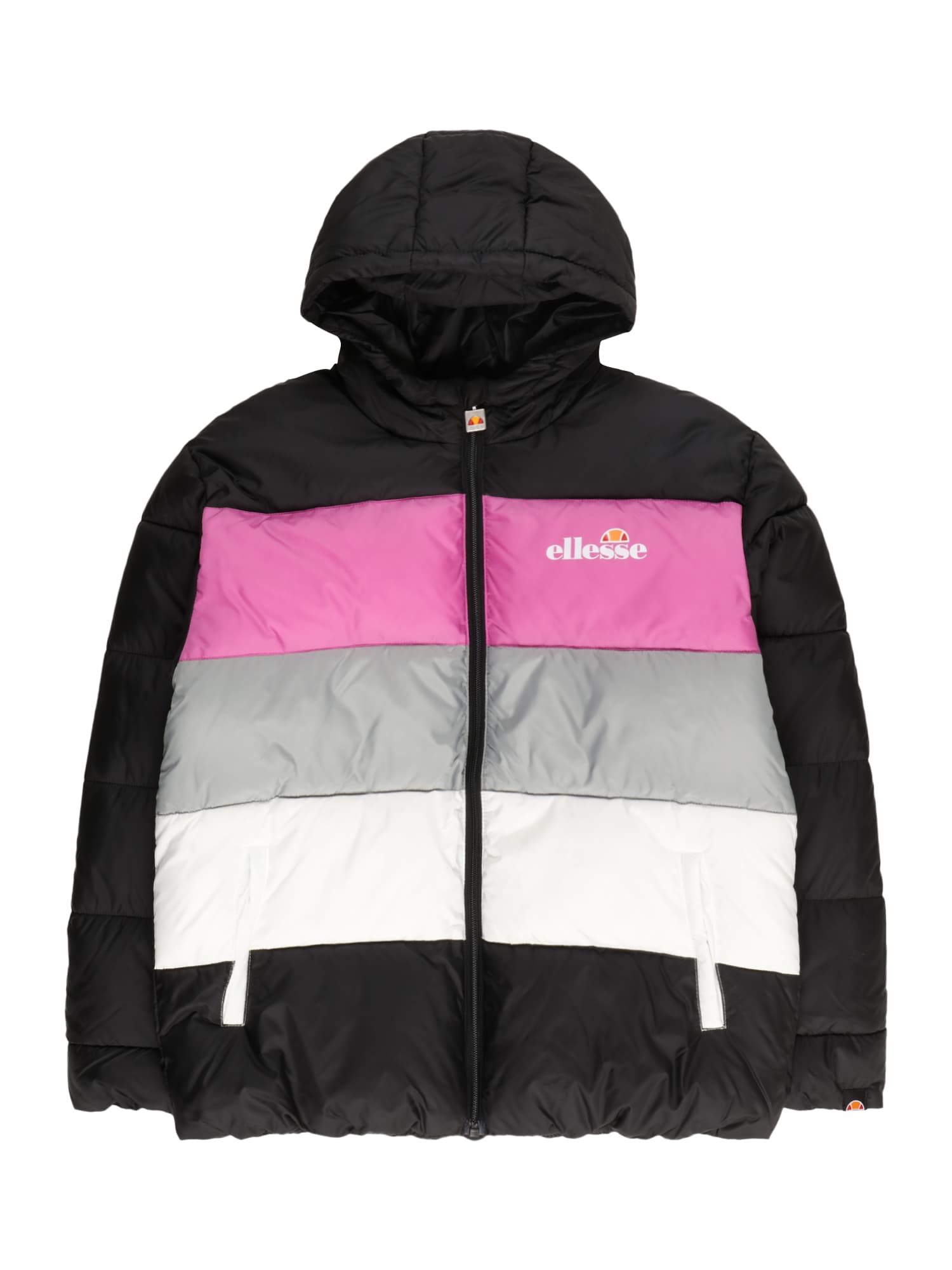 ELLESSE Prehodna jakna 'Voltar'  siva / roza / črna / bela
