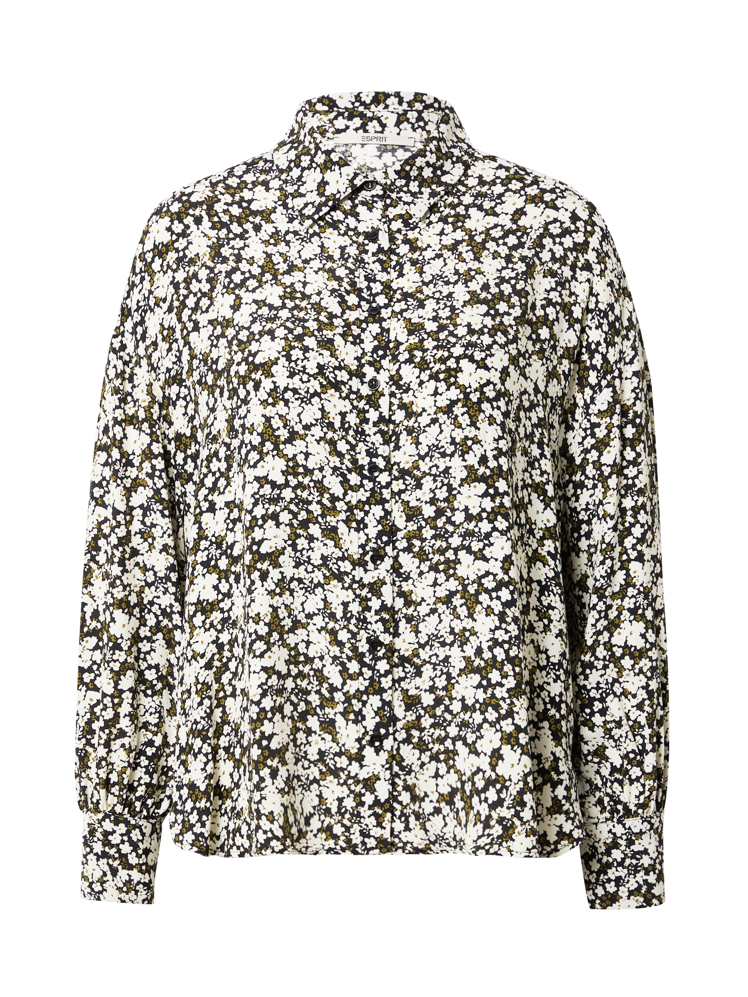 ESPRIT Bluza  mokka / črna / bela