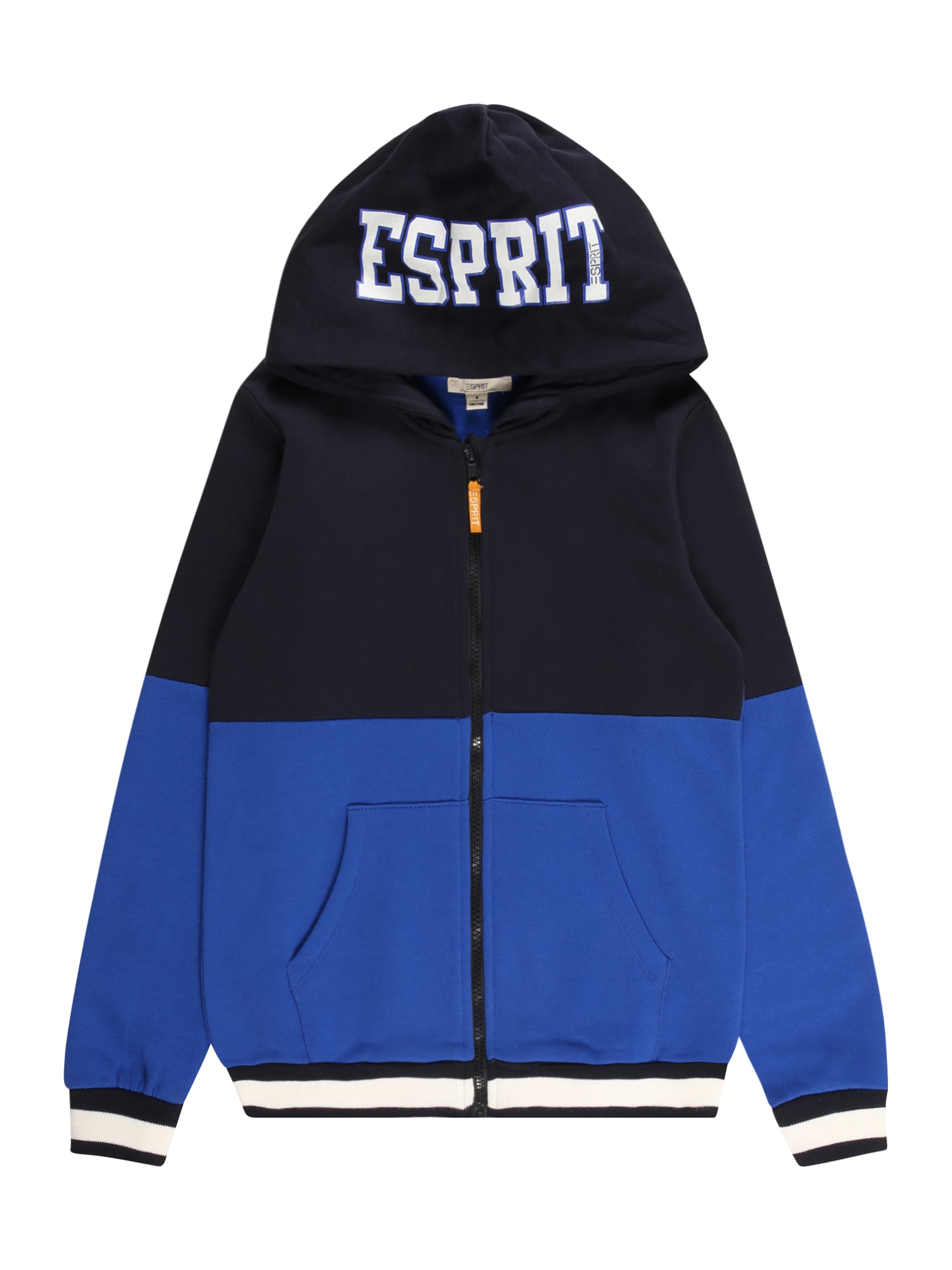 ESPRIT Jopa na zadrgo  kobalt modra / nočno modra / bela
