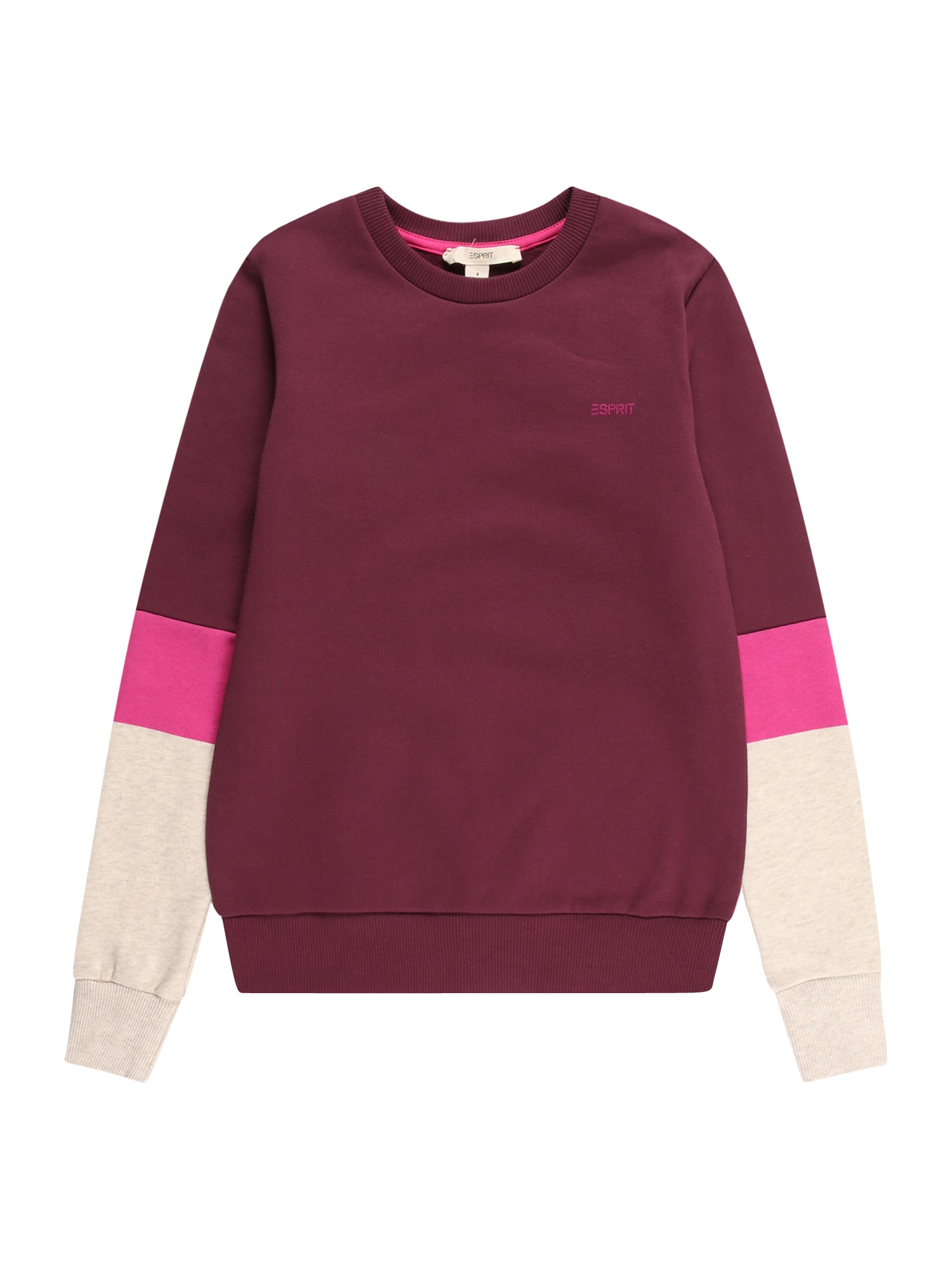 ESPRIT Majica  siva / roza / bordo