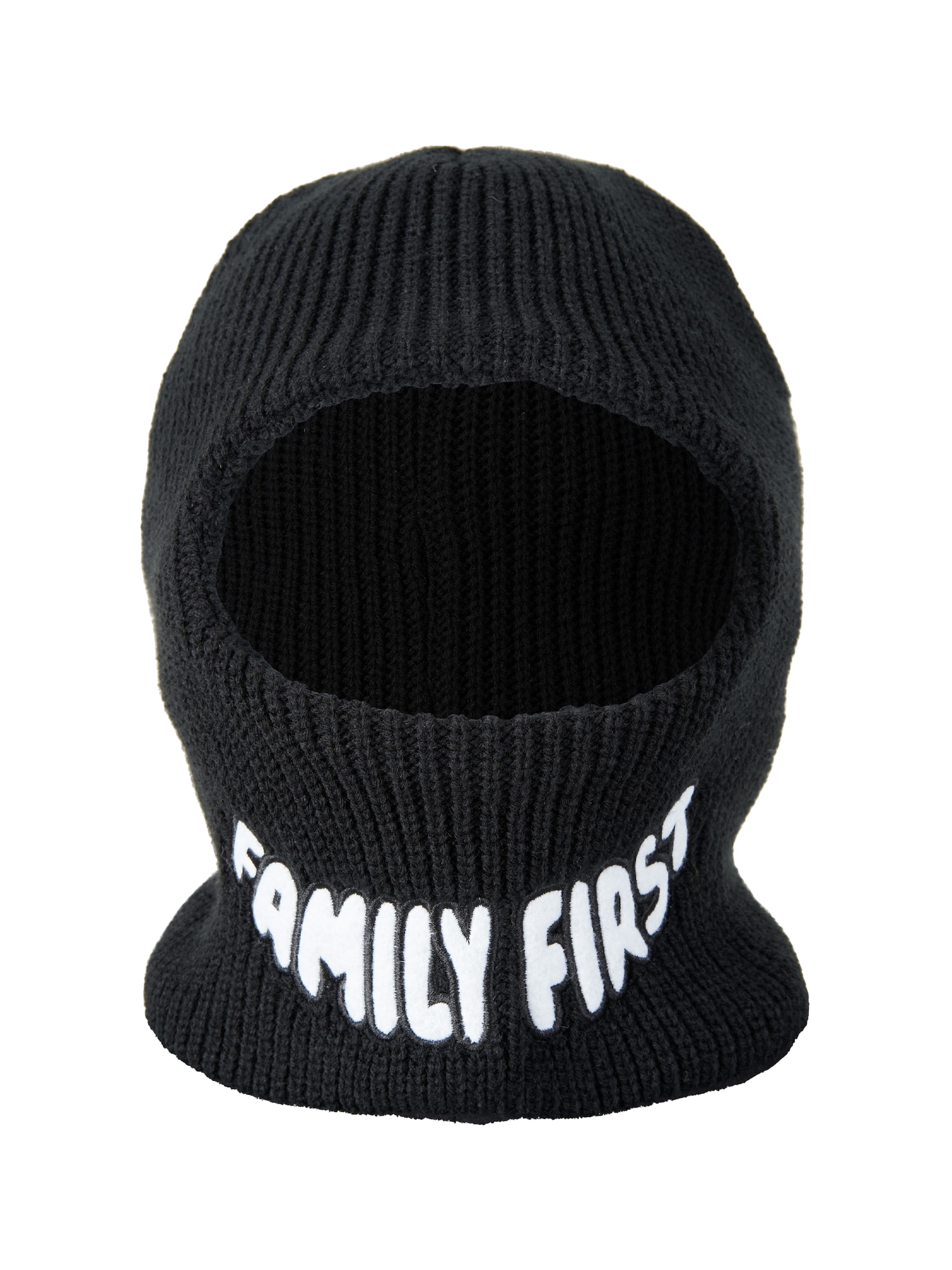 FAMILY 1ST FAMILY 4EVER Kape 'Big Smile Balaclava'  črna