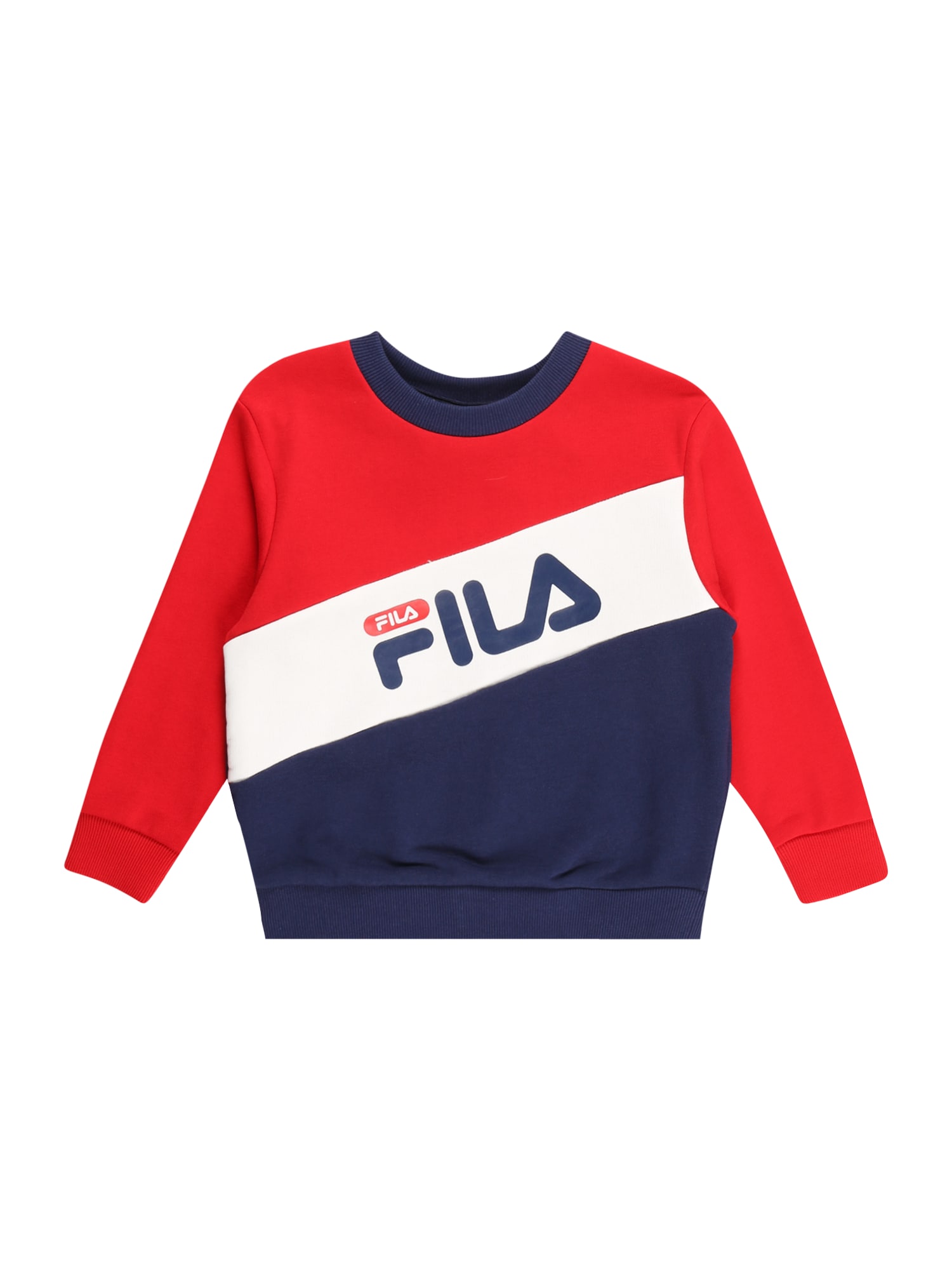 FILA Majica 'CANCIATTI'  mornarska / svetlo rdeča / off-bela