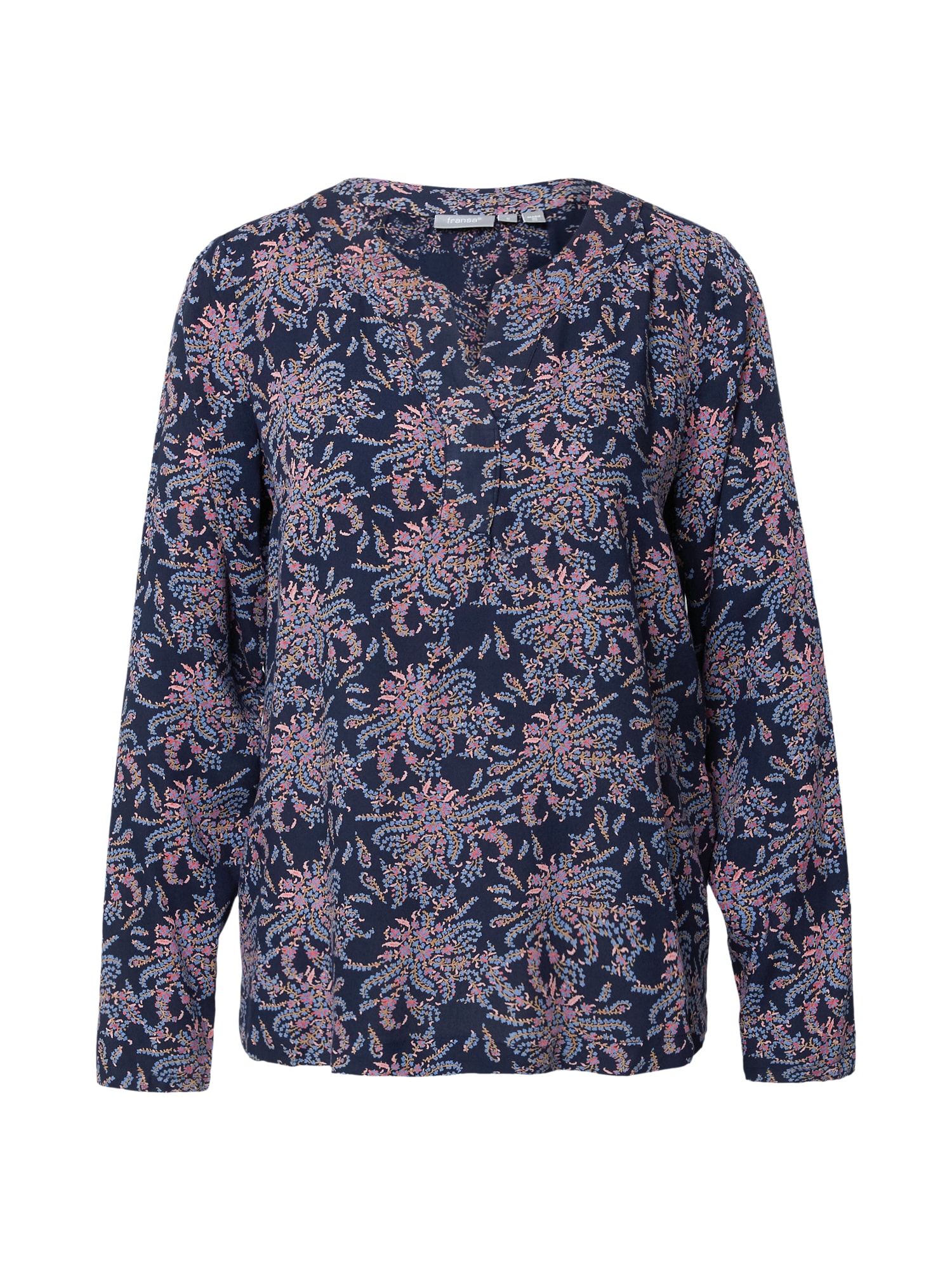Fransa Bluza 'KISA'  mornarska / svetlo modra / oranžna / roza