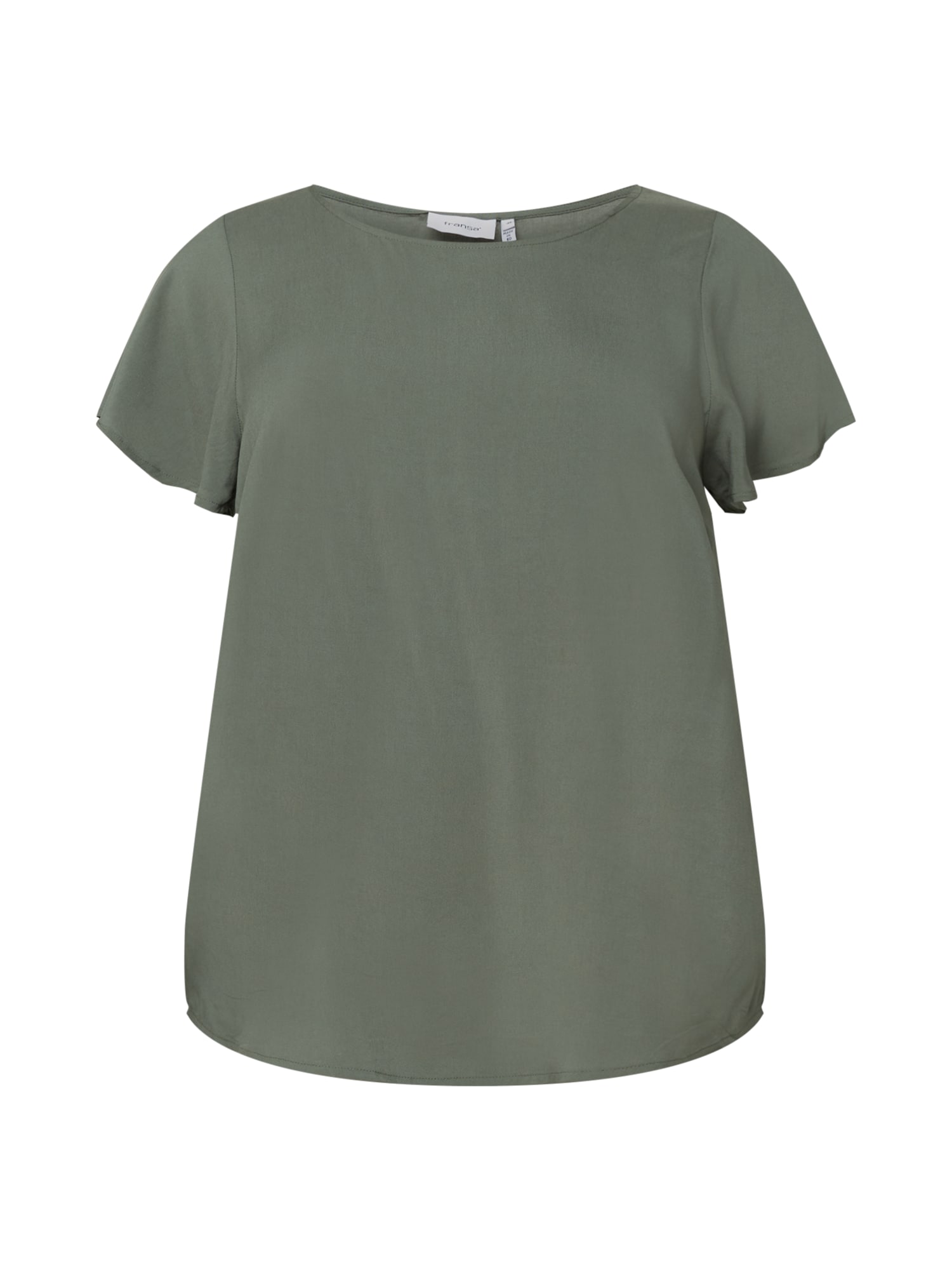 Fransa Curve Bluza 'SOFTY'  zelena