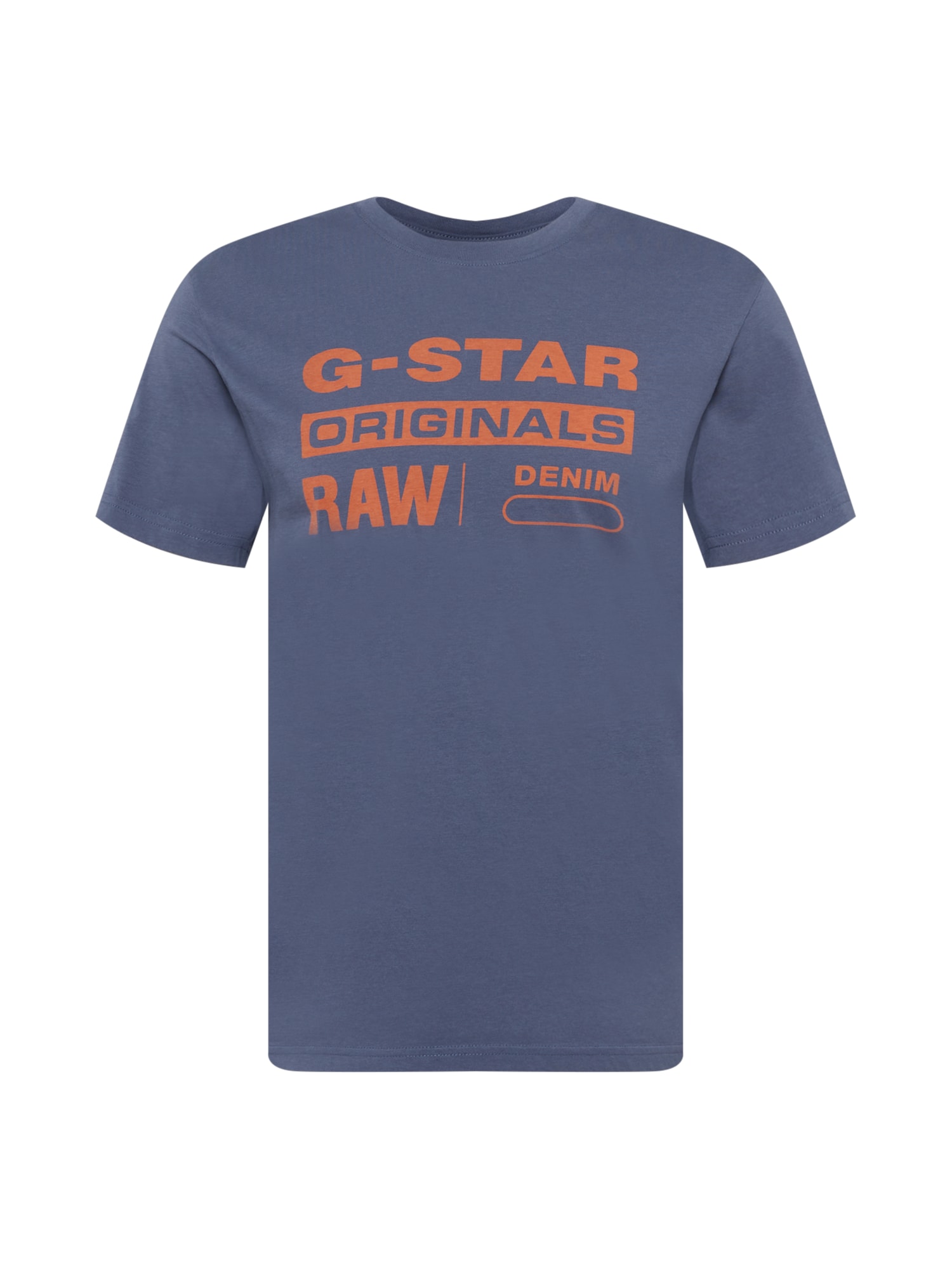 G-Star RAW Majica  dimno modra / oranžna