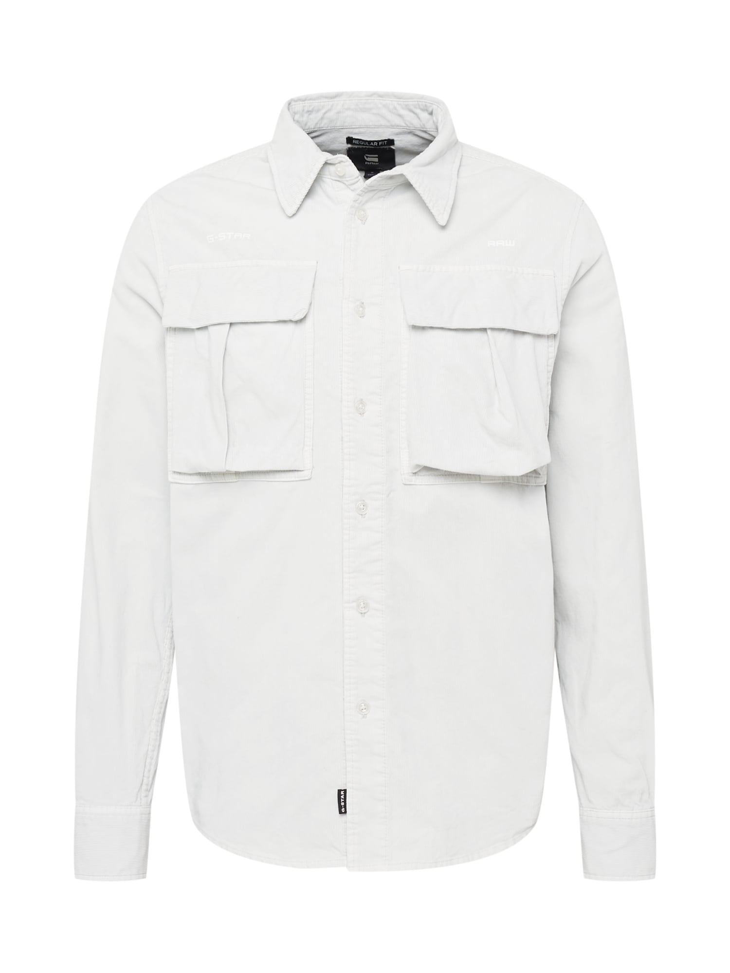 G-Star RAW Srajca  svetlo siva / bela