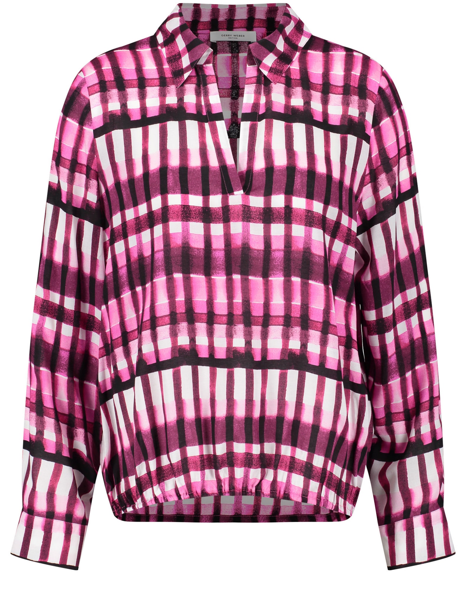 GERRY WEBER Bluza  ecru / svetlo roza / rdeče vijolična / črna