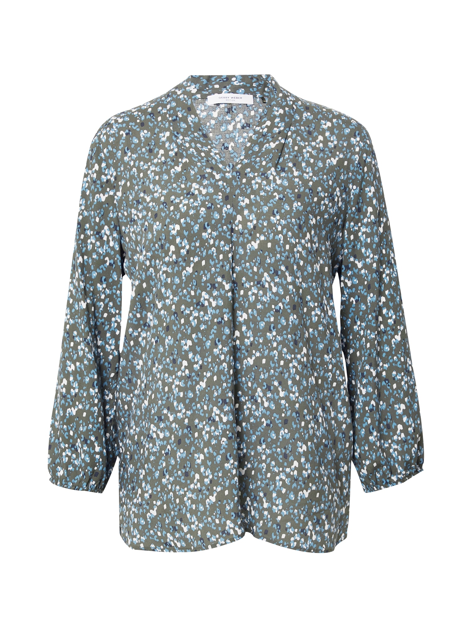 GERRY WEBER Bluza  nočno modra / svetlo modra / kaki / bela