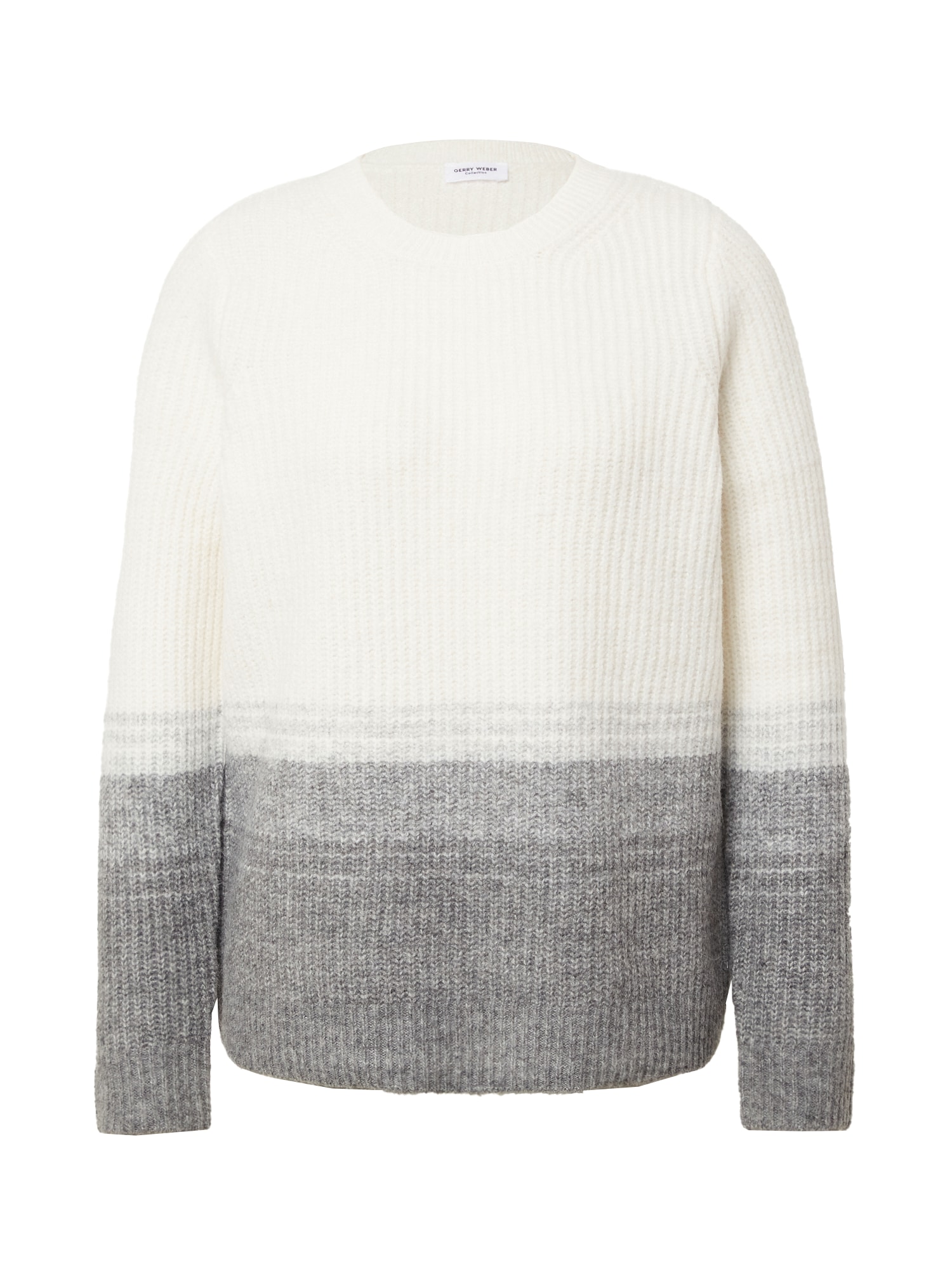 GERRY WEBER Pulover  siva / bela
