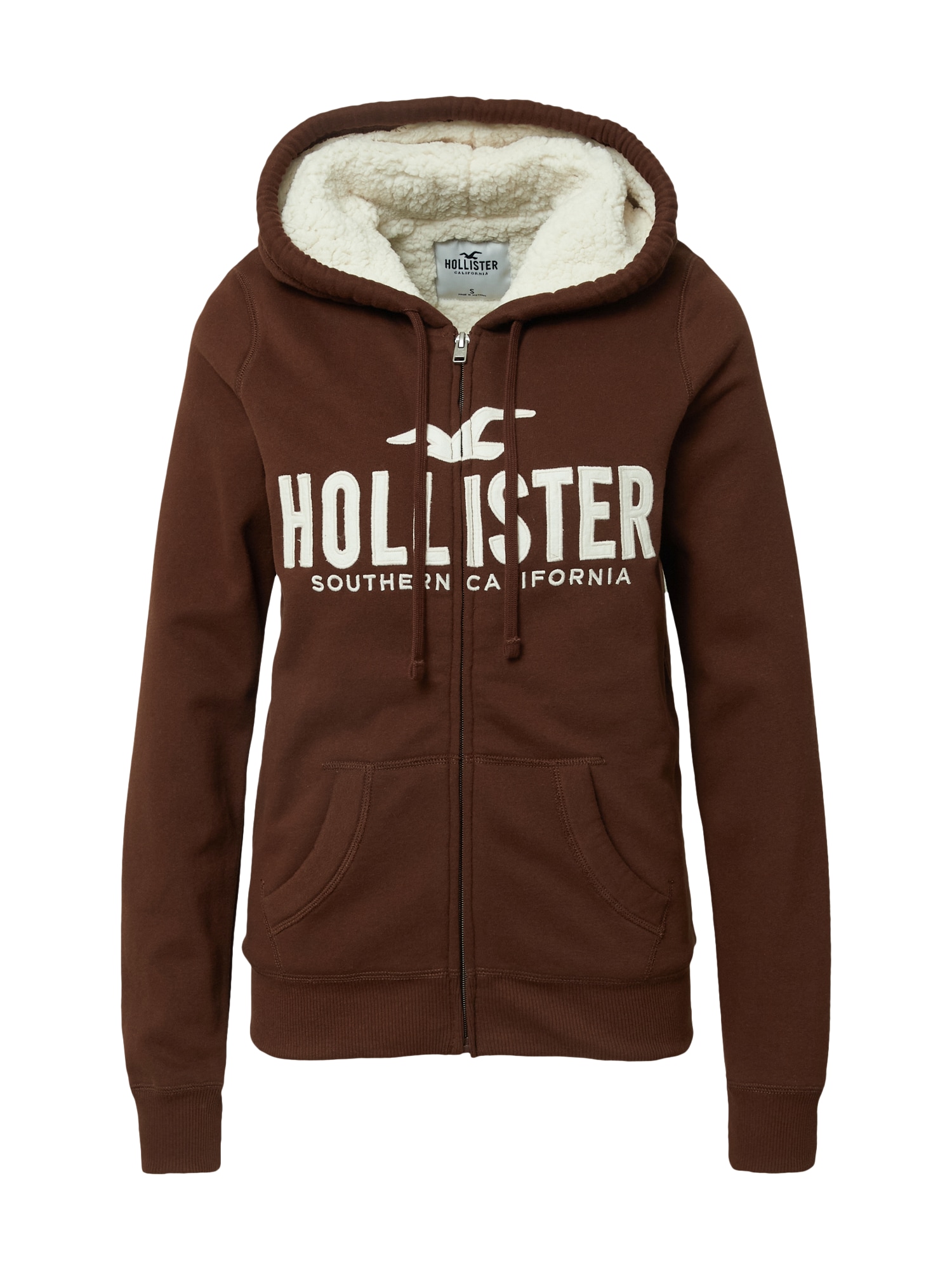 HOLLISTER Jopa na zadrgo  pueblo / bela
