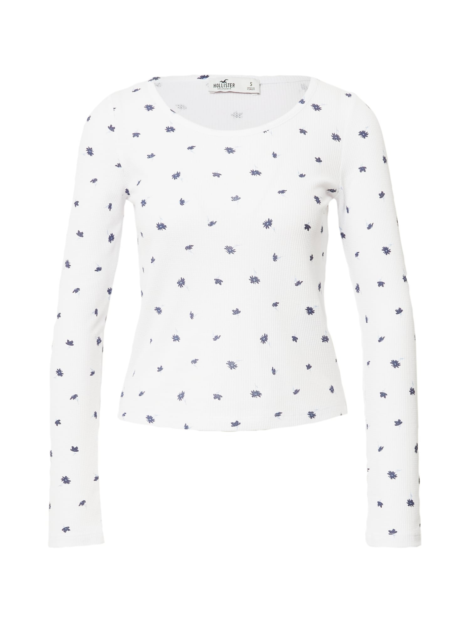 HOLLISTER Majica  mornarska / bela