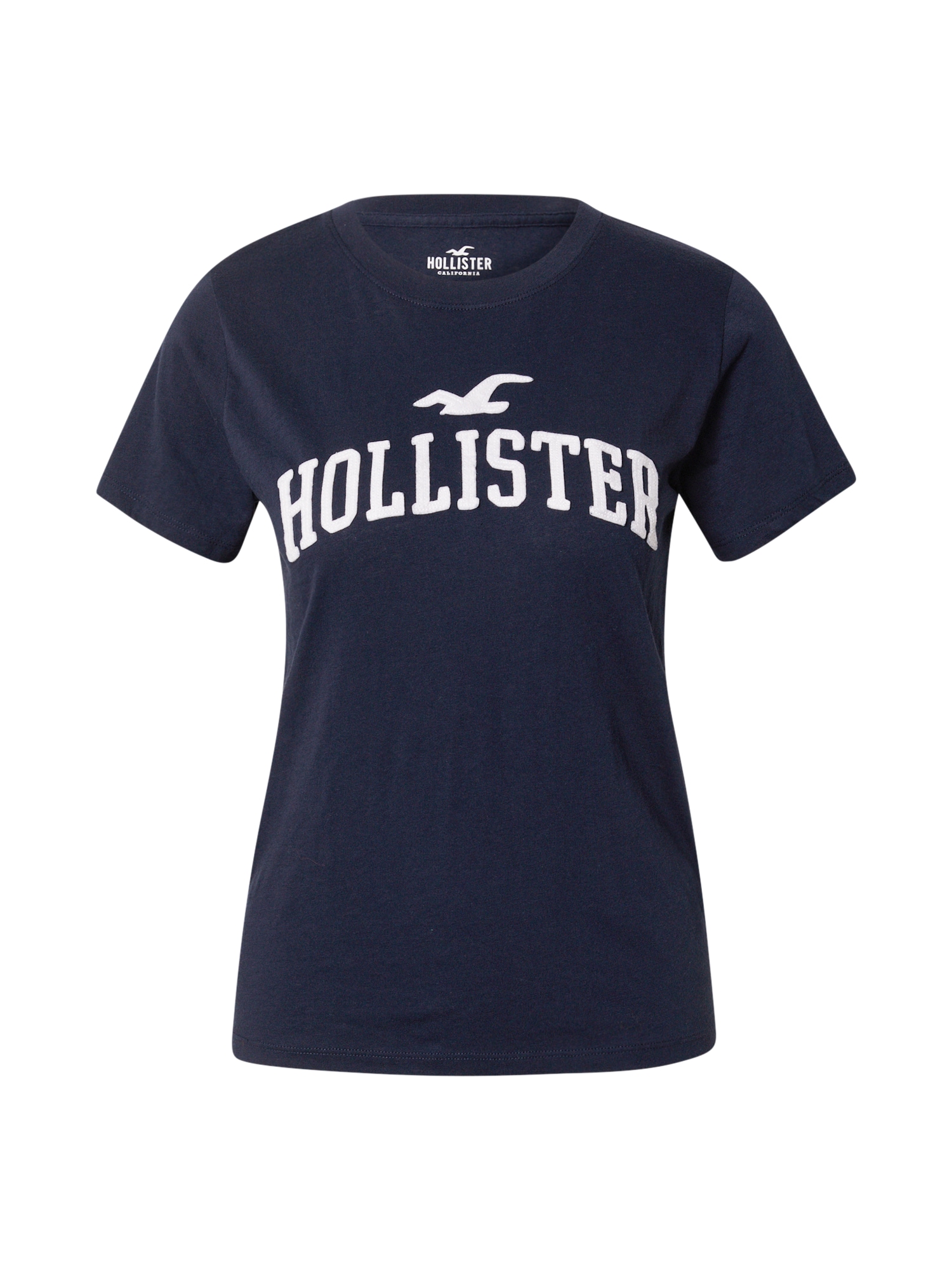HOLLISTER Majica  mornarska / bela