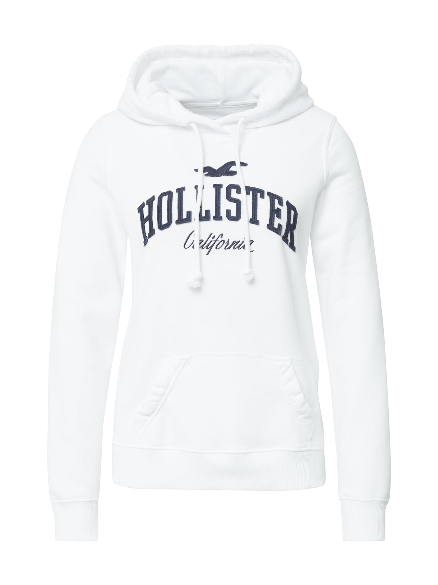 HOLLISTER Majica  mornarska / bela