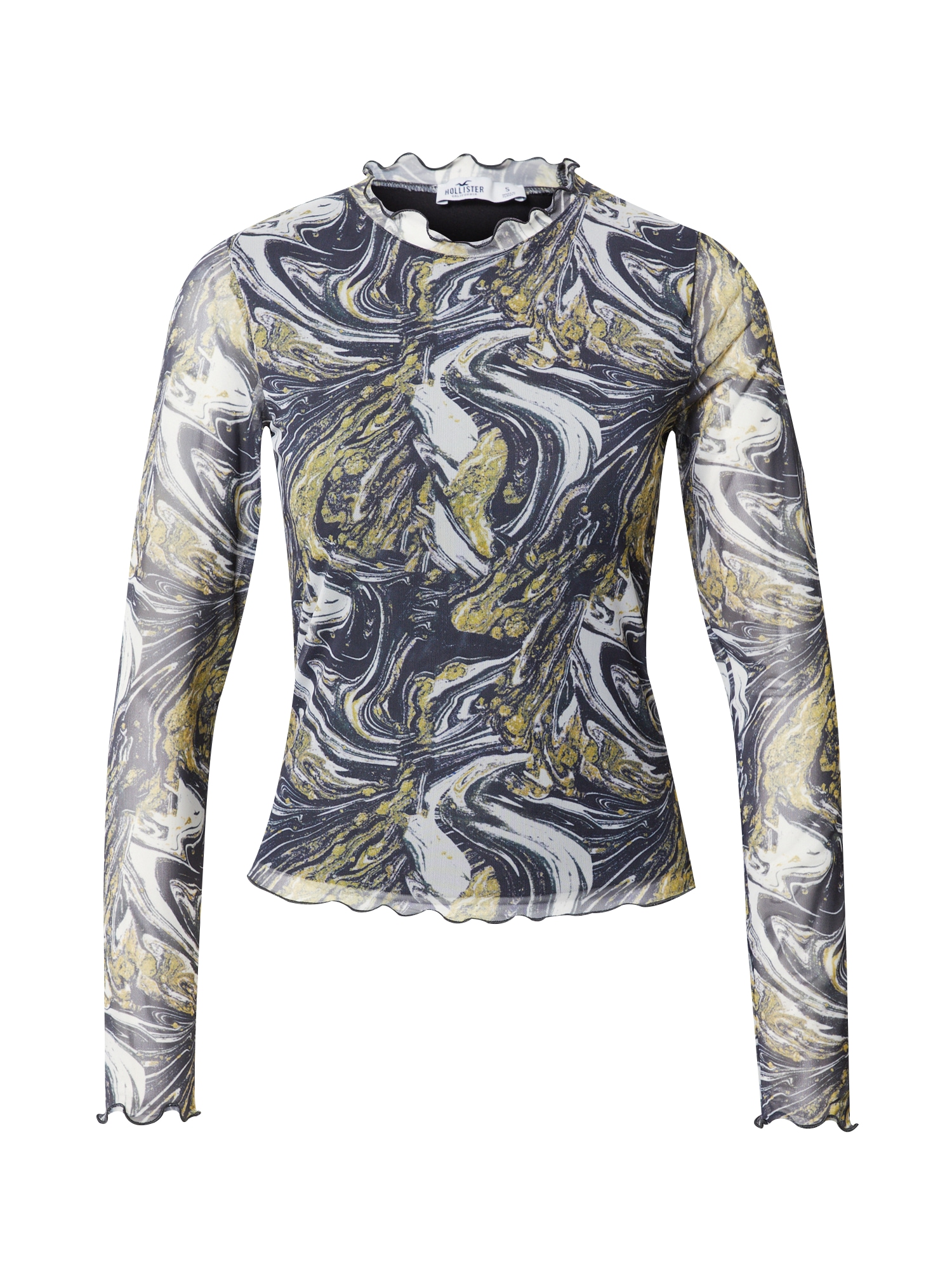 HOLLISTER Majica  mornarska / trst / bela