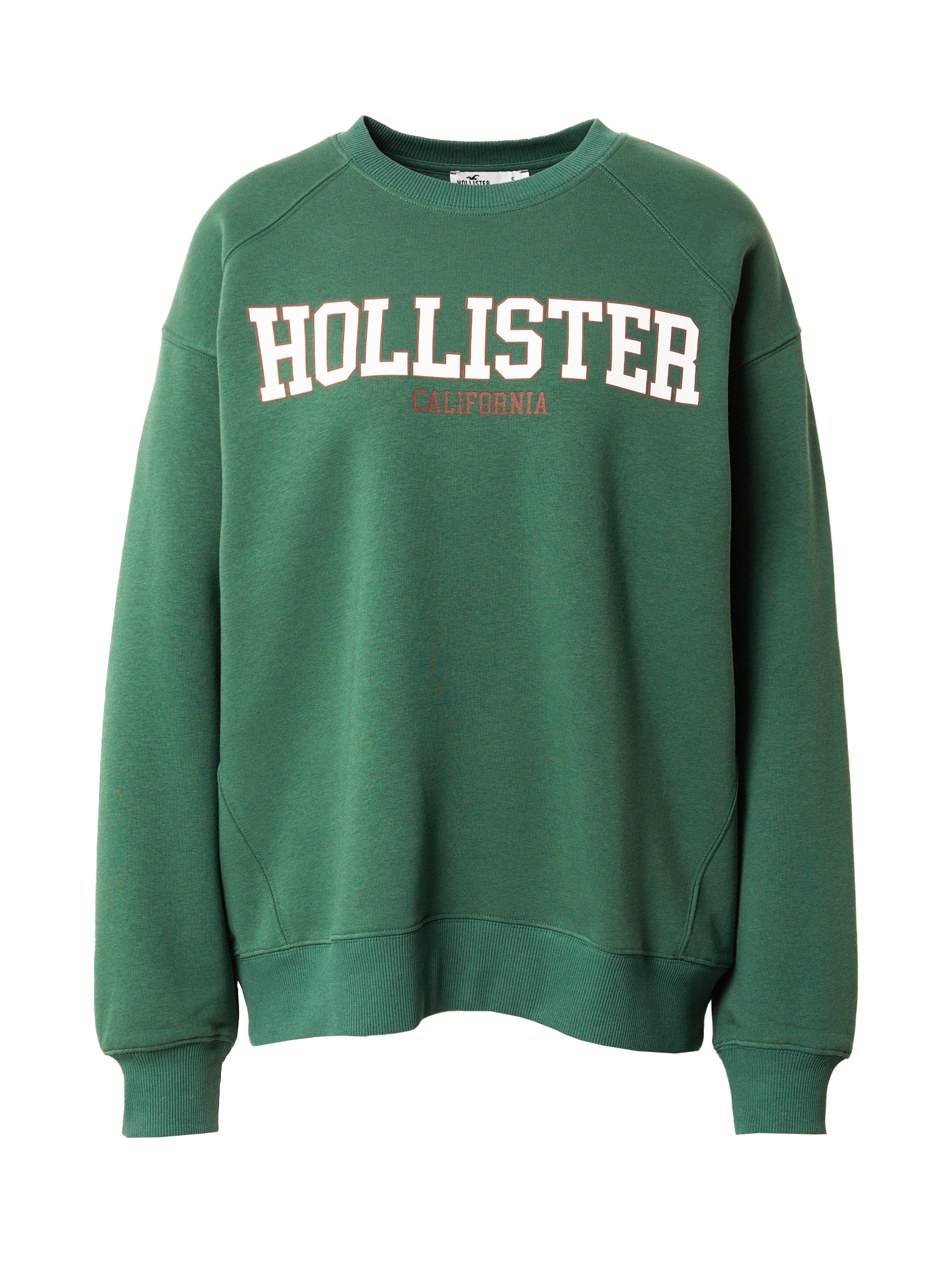 HOLLISTER Majica  pueblo / smaragd / bela