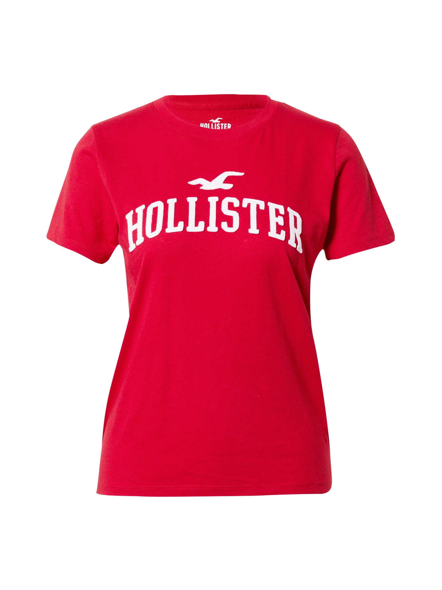 HOLLISTER Majica  rdeča / bela