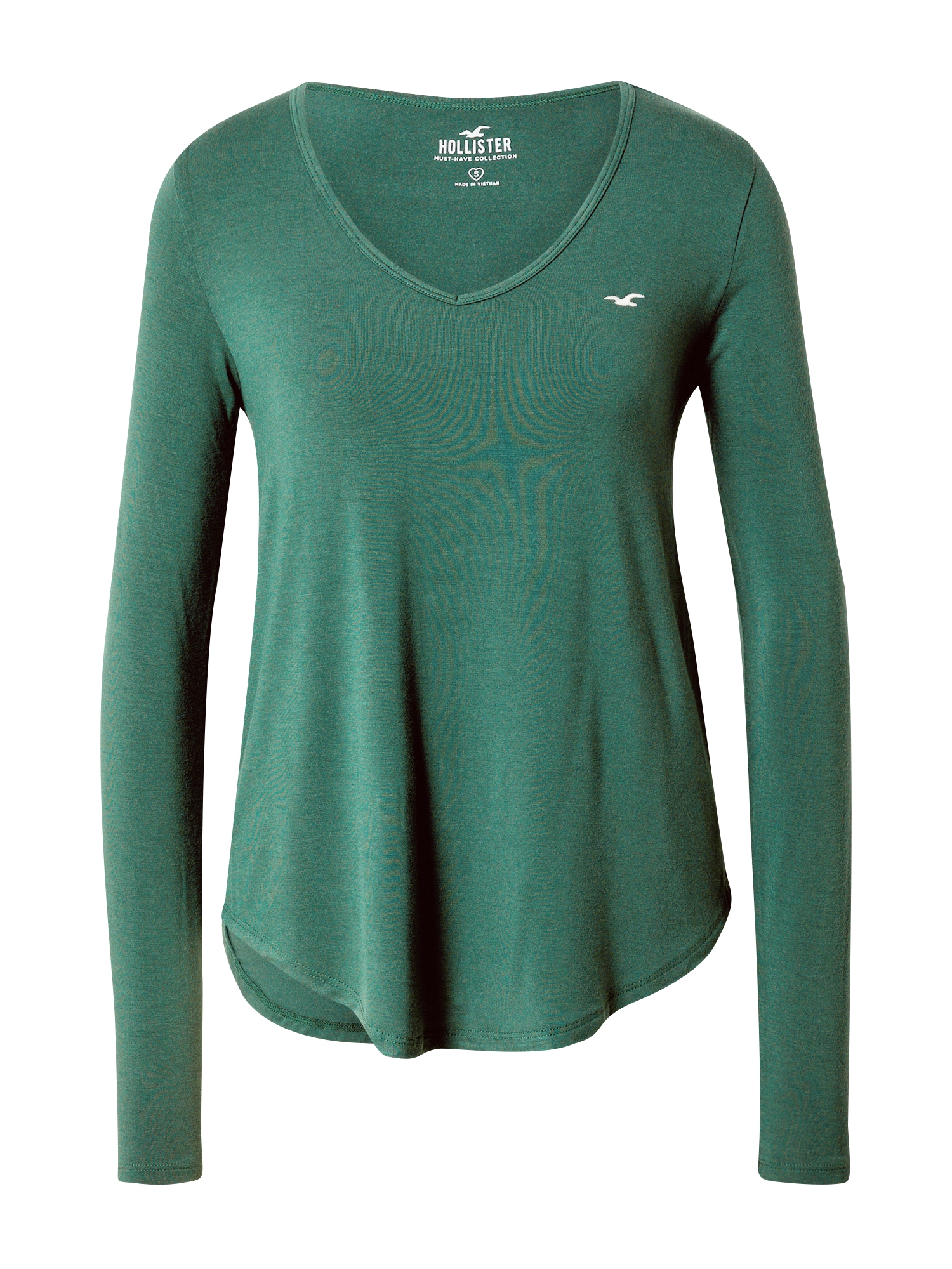 HOLLISTER Majica  zelena / bela