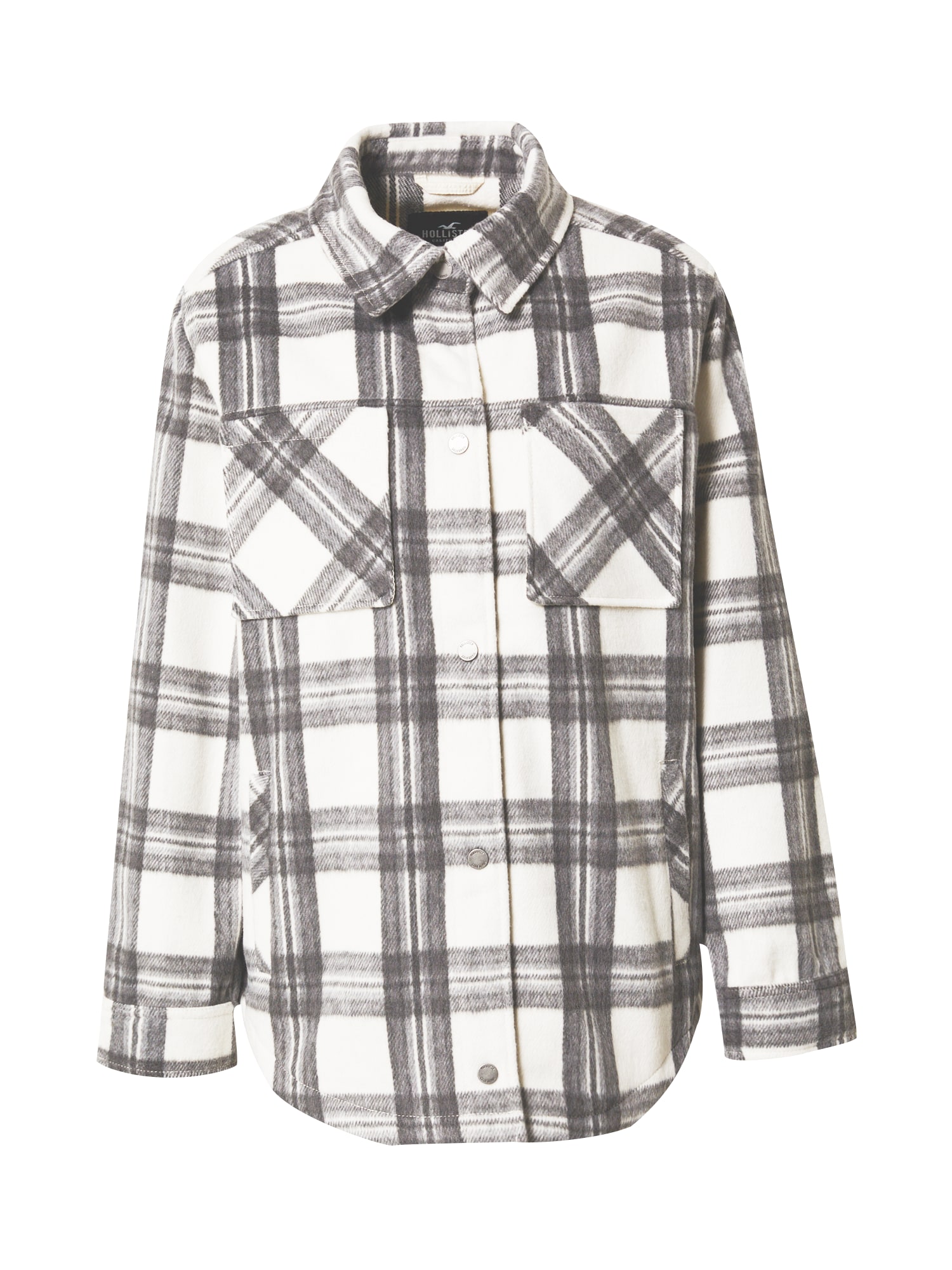 HOLLISTER Prehodna jakna  antracit / bela