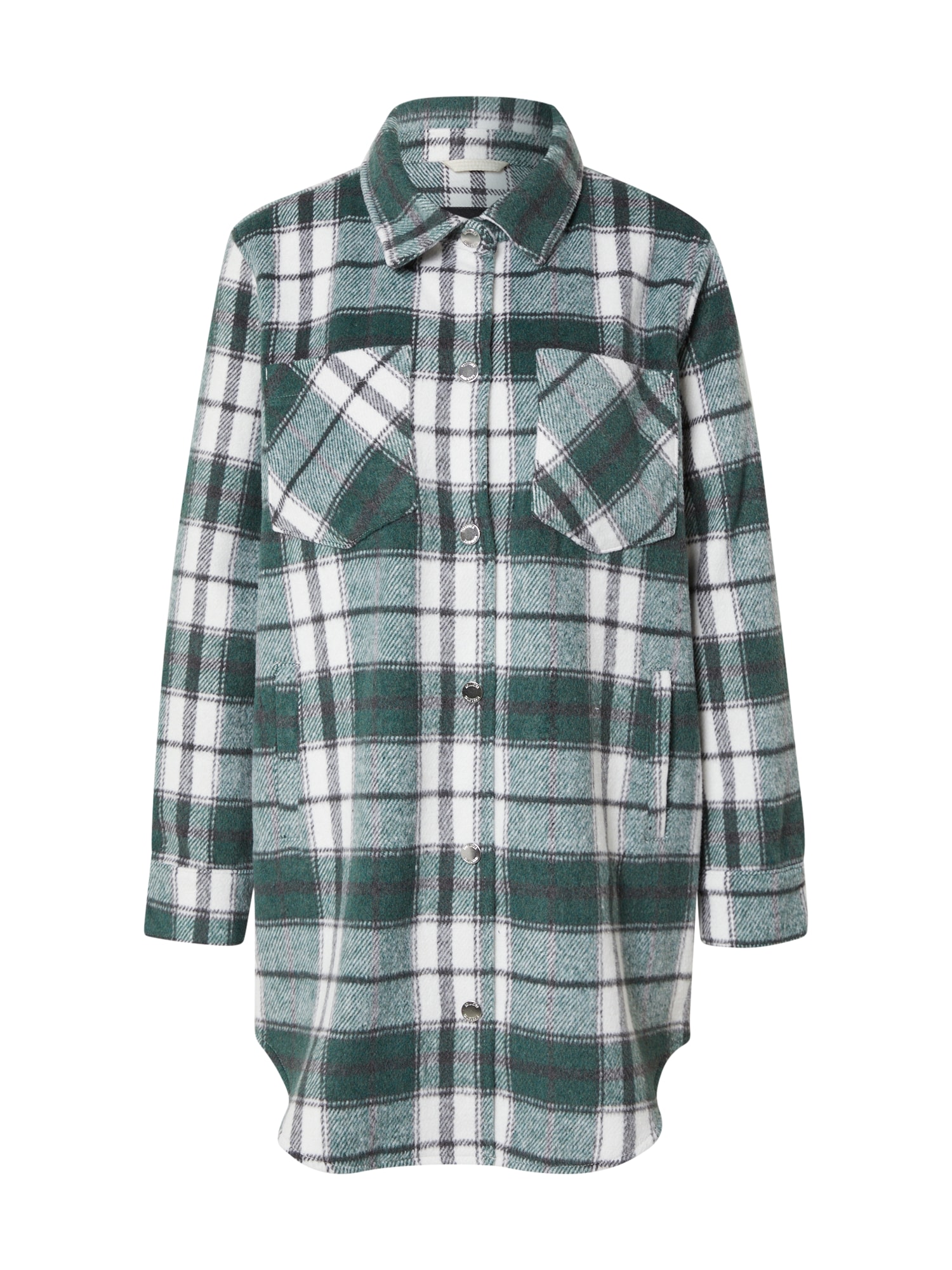 HOLLISTER Prehodna jakna  zelena / črna / bela