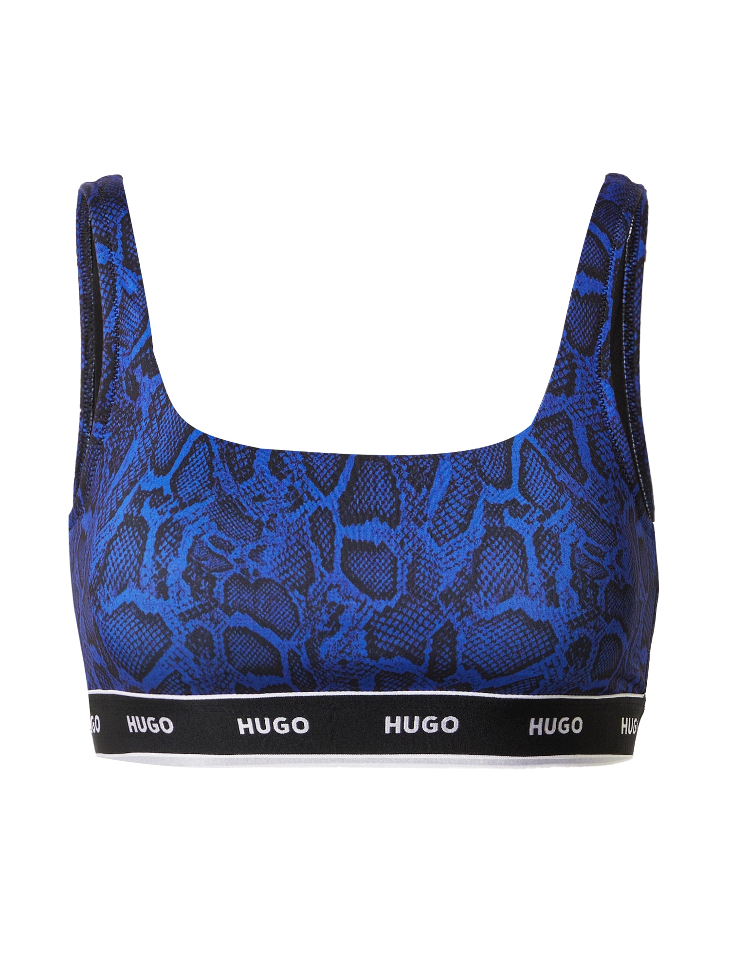 HUGO Bikini zgornji del 'Python'  modra / črna / bela