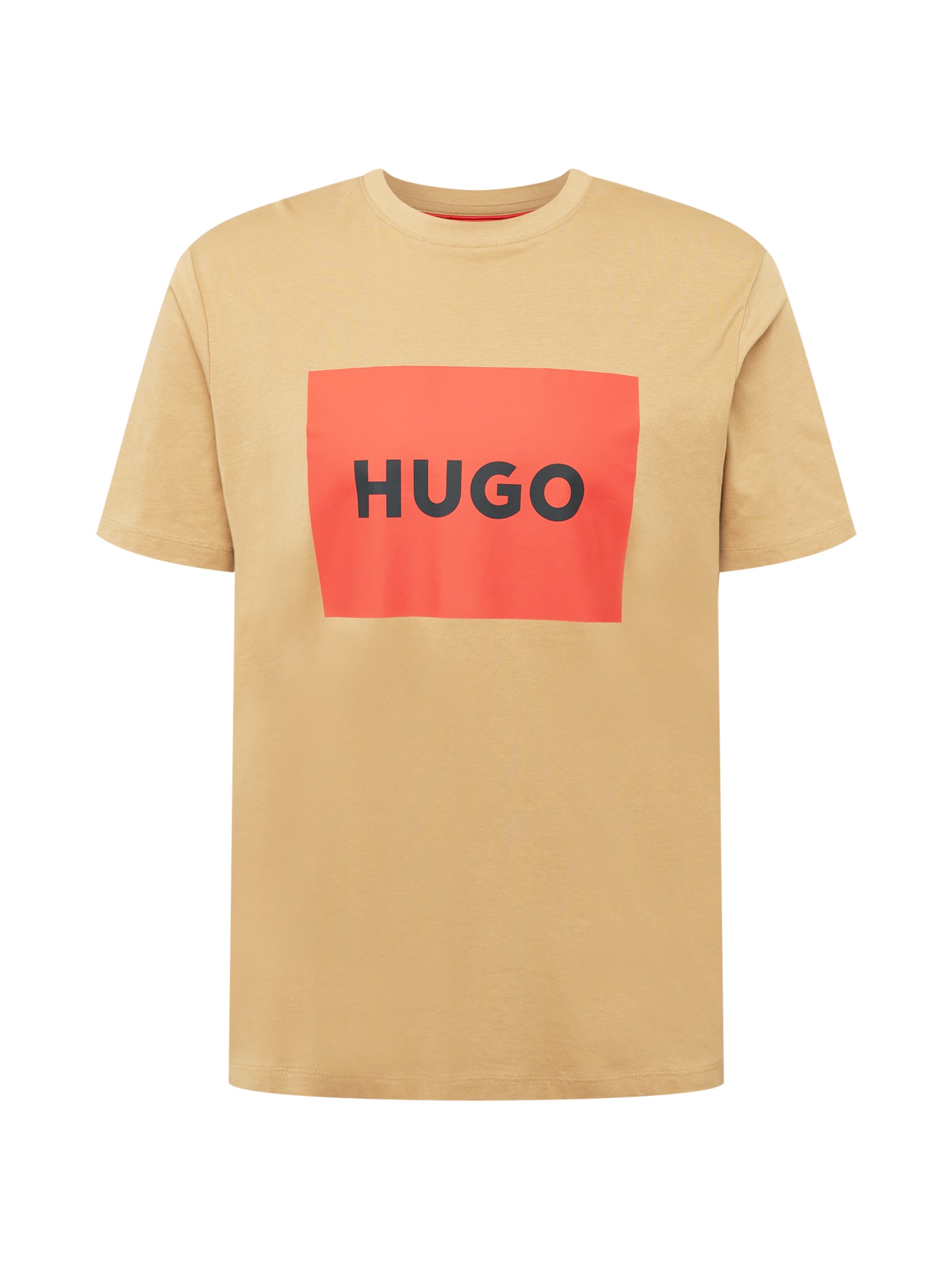 HUGO Majica 'Dulive'  temno siva / rdeča / črna