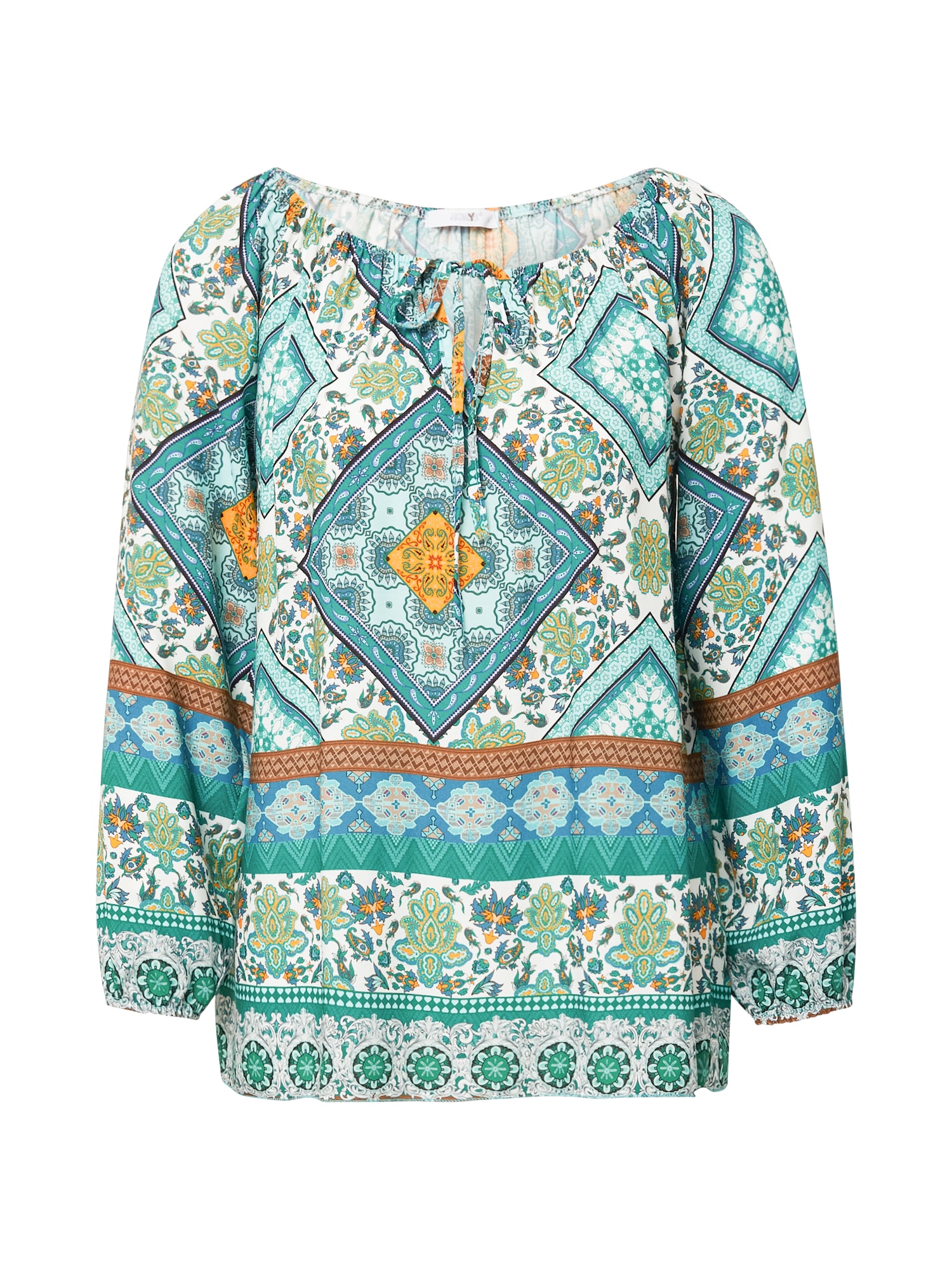 Hailys Bluza 'Lyra'  zlato-rumena / petrol / smaragd / bela