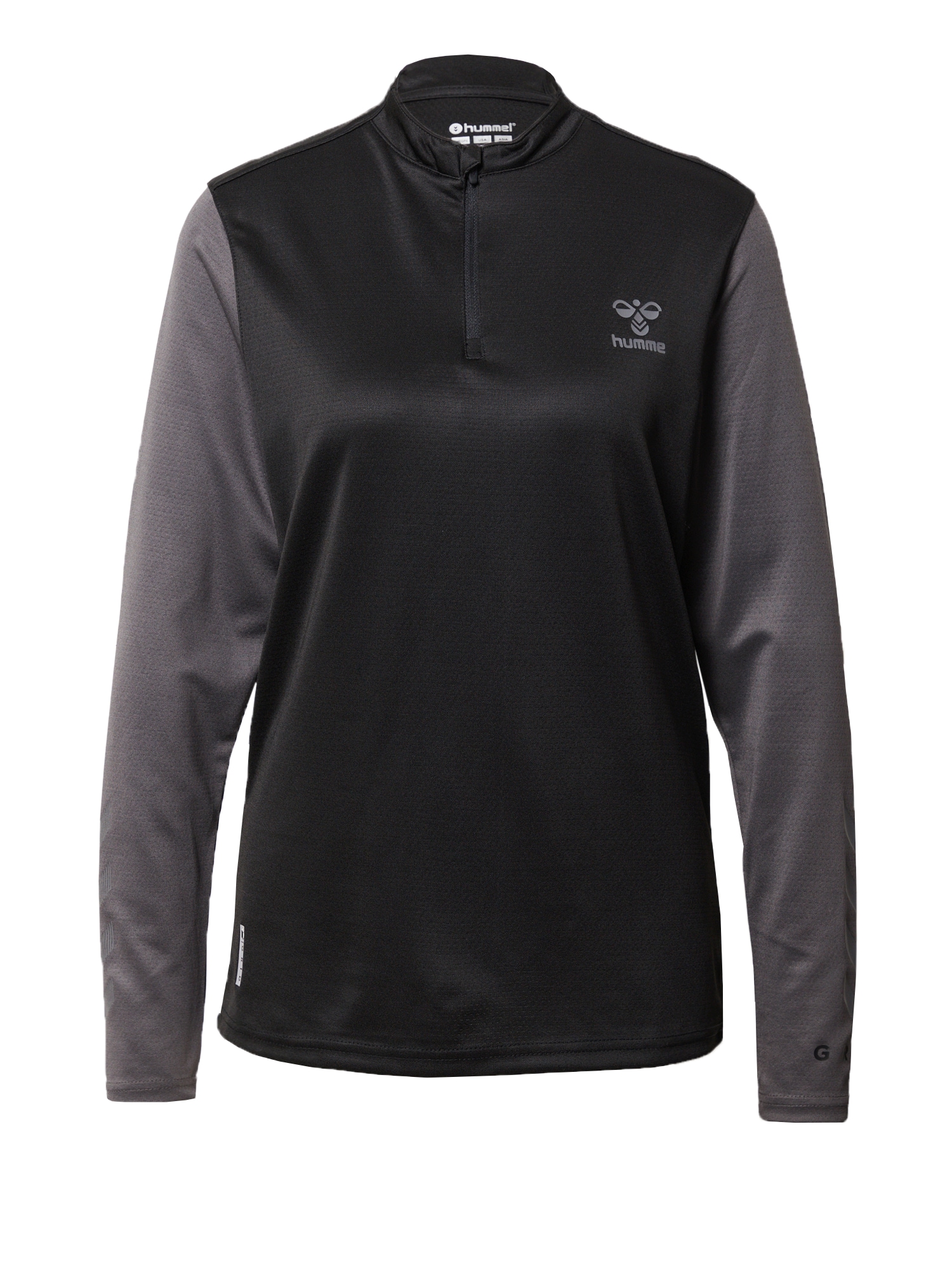 Hummel Športna majica 'ONGRID'  siva / črna