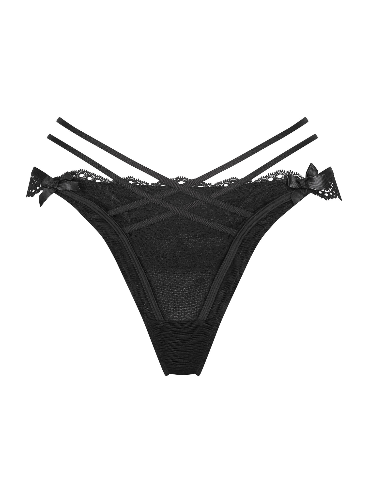 Hunkemöller Tangice 'Fleur'  črna