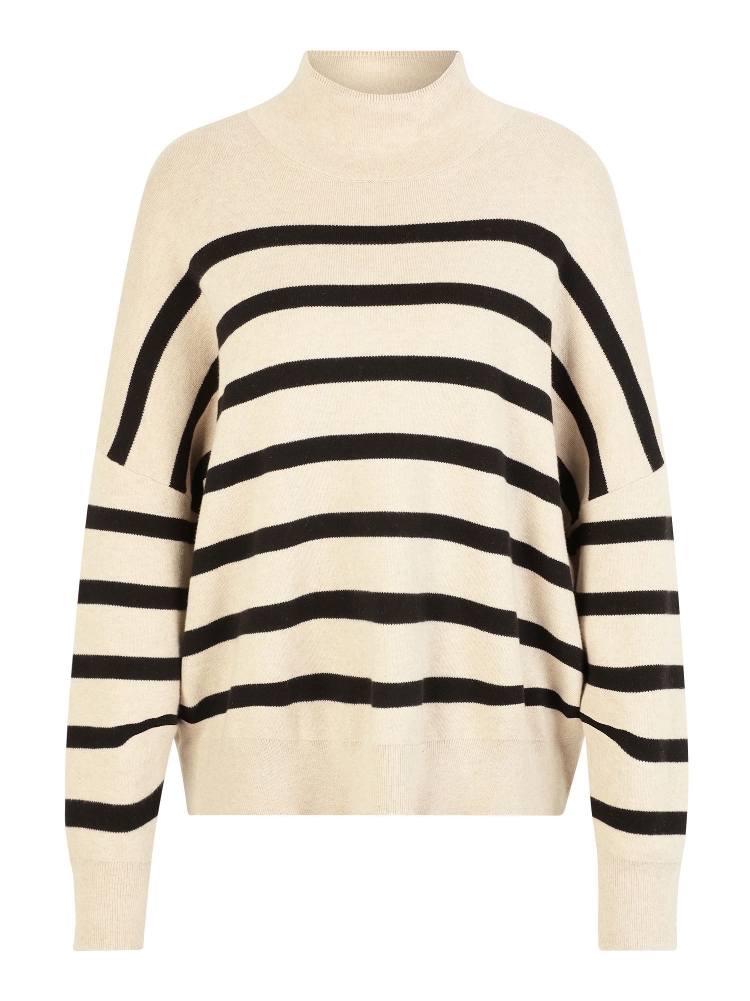 InWear Širok pulover 'Tenley'  pesek / črna