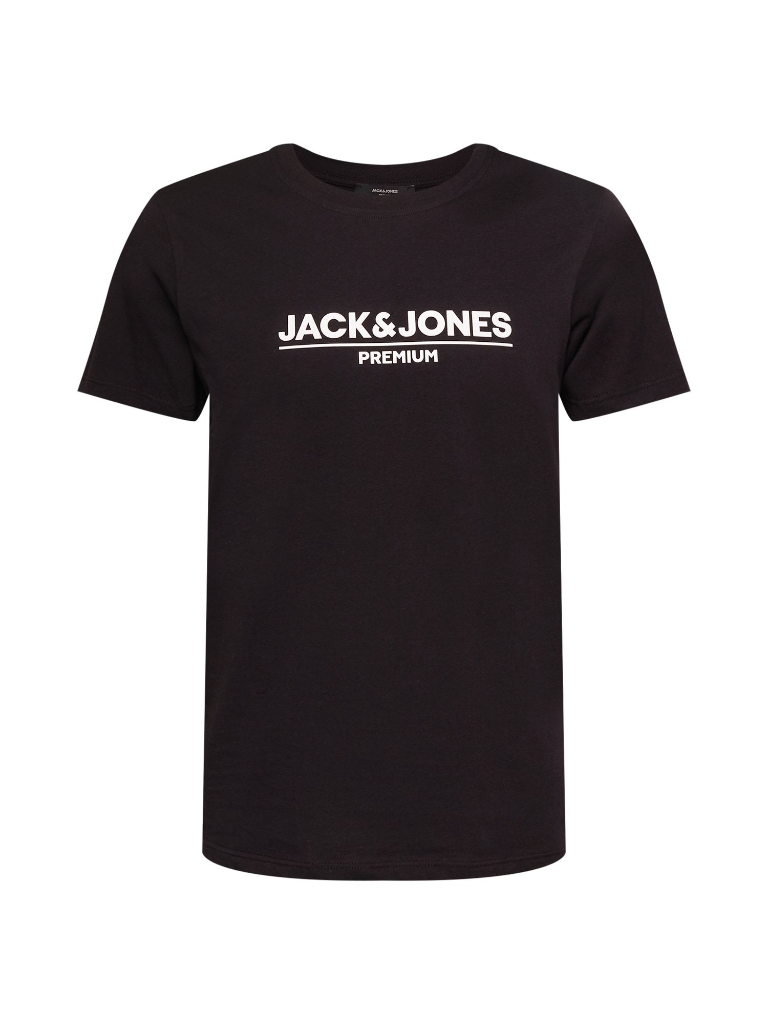 JACK & JONES Majica 'JADON'  črna / bela