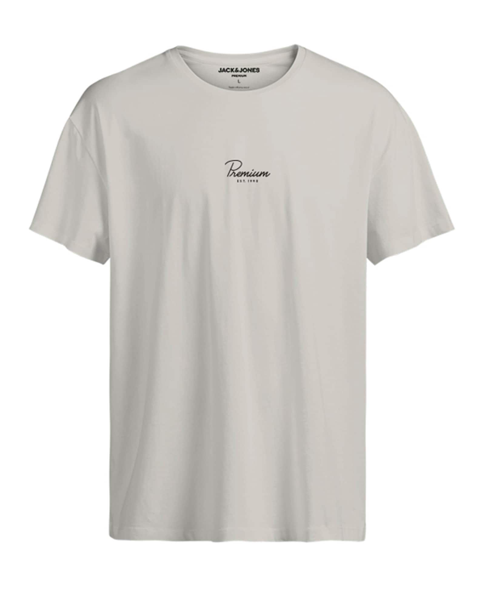 JACK & JONES Majica 'Power'  siva / črna