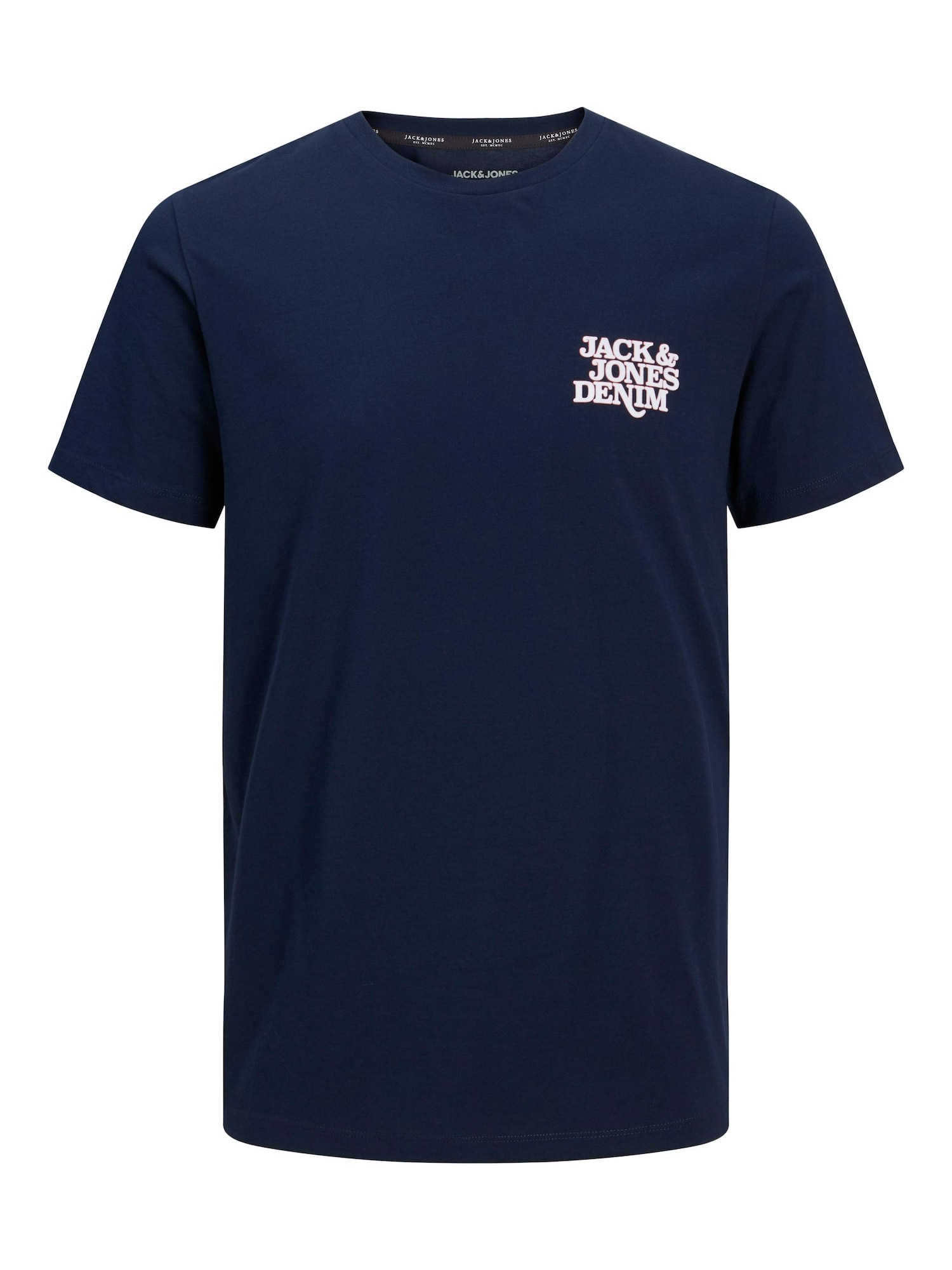 JACK & JONES Majica 'RACK'  mornarska / roza