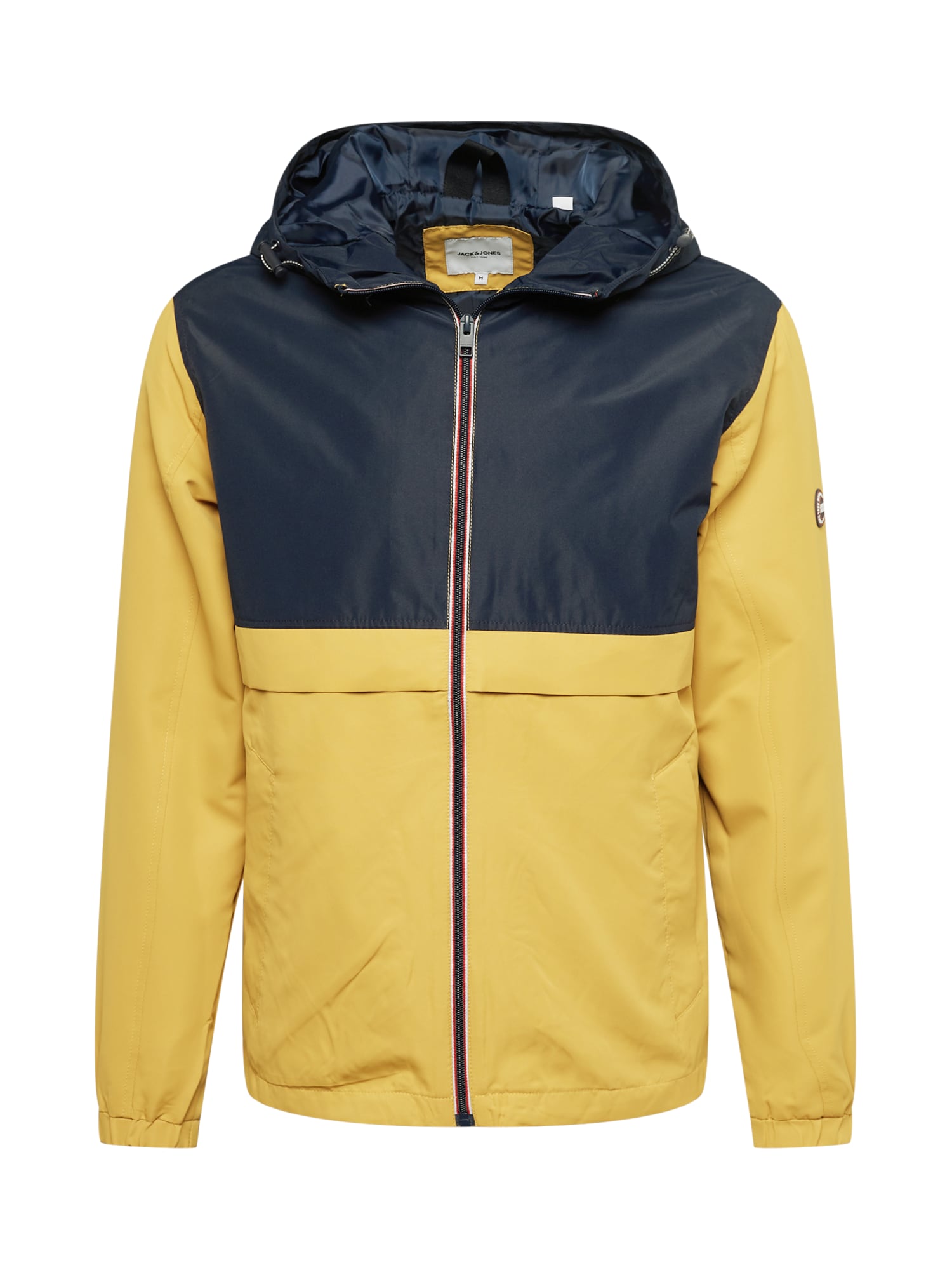 JACK & JONES Prehodna jakna 'ALLEN'  mornarska / temno rumena